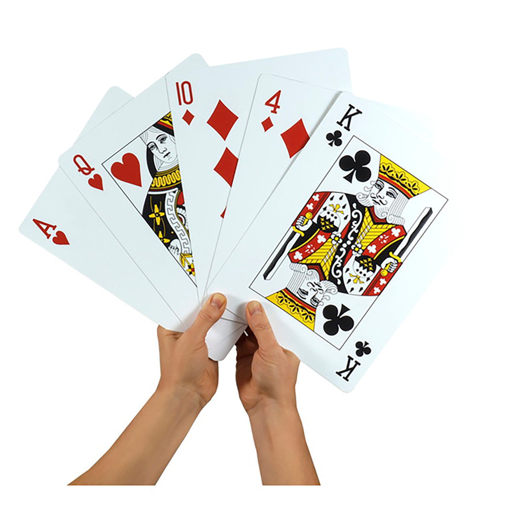 Alternative view of Schylling Jumbo Oversized Playing Cards for Enhanced Game Night Fun