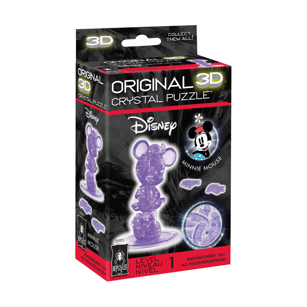 Alternative view of BePuzzled Disney Minnie Mouse 3D Crystal Puzzle - 42 Pcs