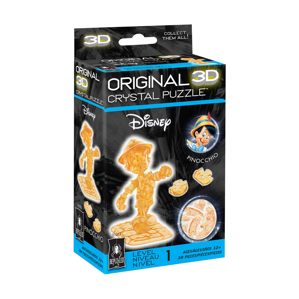 Alternative view of BePuzzled Disney Pinocchio 3D Crystal Puzzle - 38 Pcs