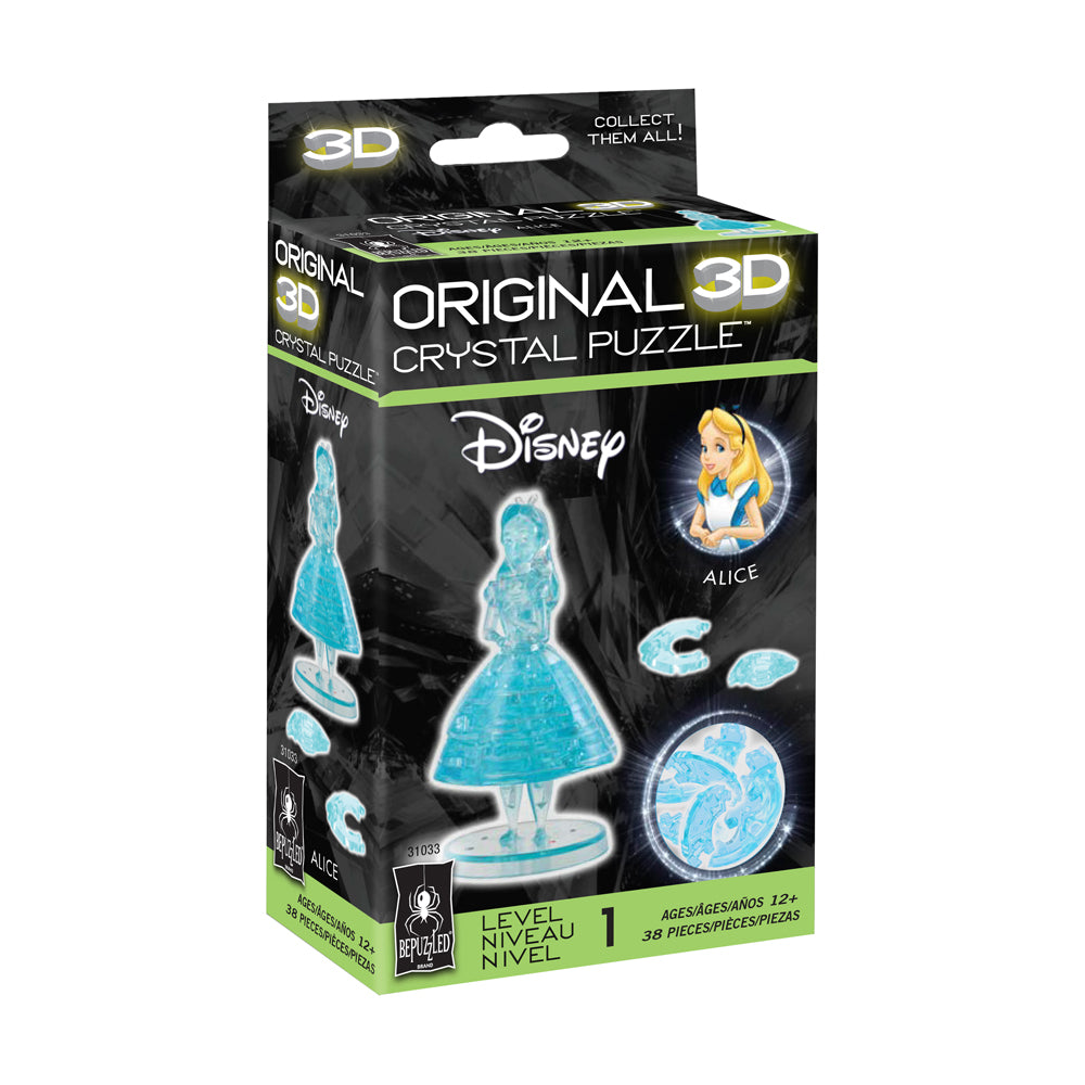 Alternative view of BePuzzled Disney Alice 3D Crystal Puzzle - 38 pcs