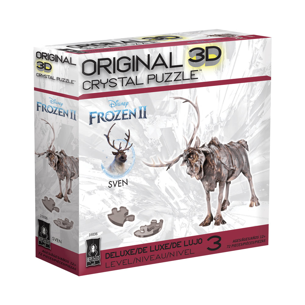Alternative view of BePuzzled Disney Frozen II Sven 3D Crystal Puzzle - 72 pcs