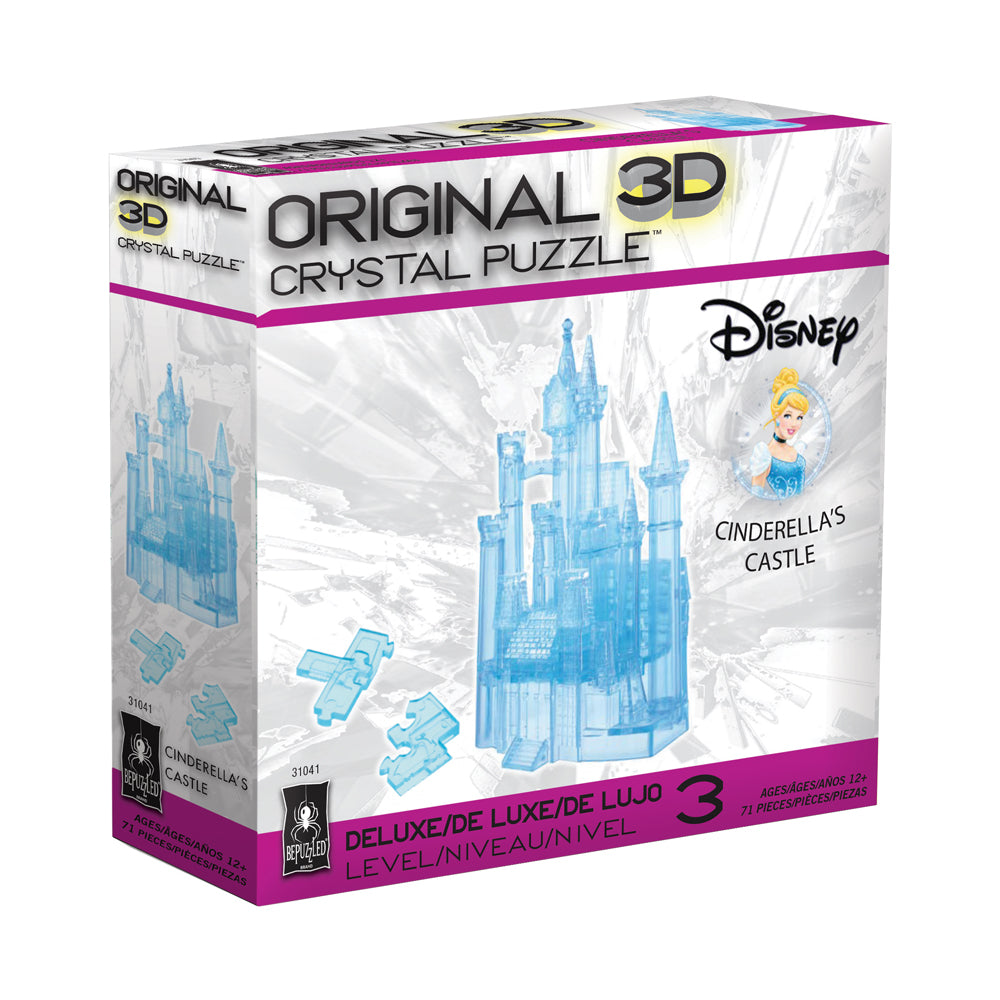 Alternative view of BePuzzled Disney Cinderella's Castle 3D Crystal Puzzle - 71 pcs