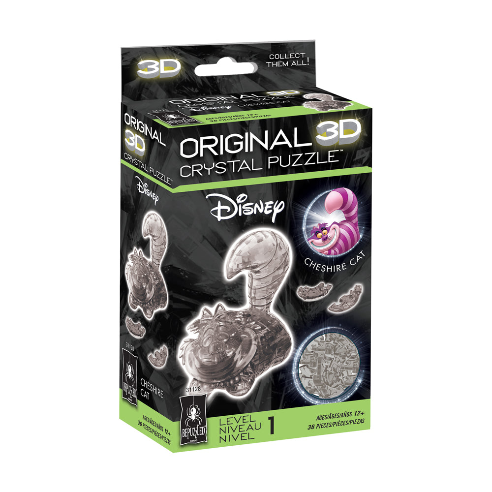 Alternative view of BePuzzled Disney Cheshire Cat 3D Crystal Puzzle - 36 pc