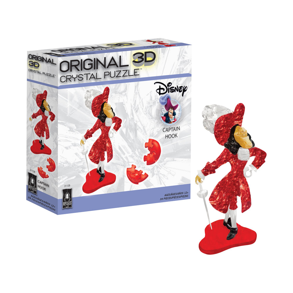 BePuzzled Disney Captain Hook 3D Crystal Puzzle - 39 Pieces - Image 3