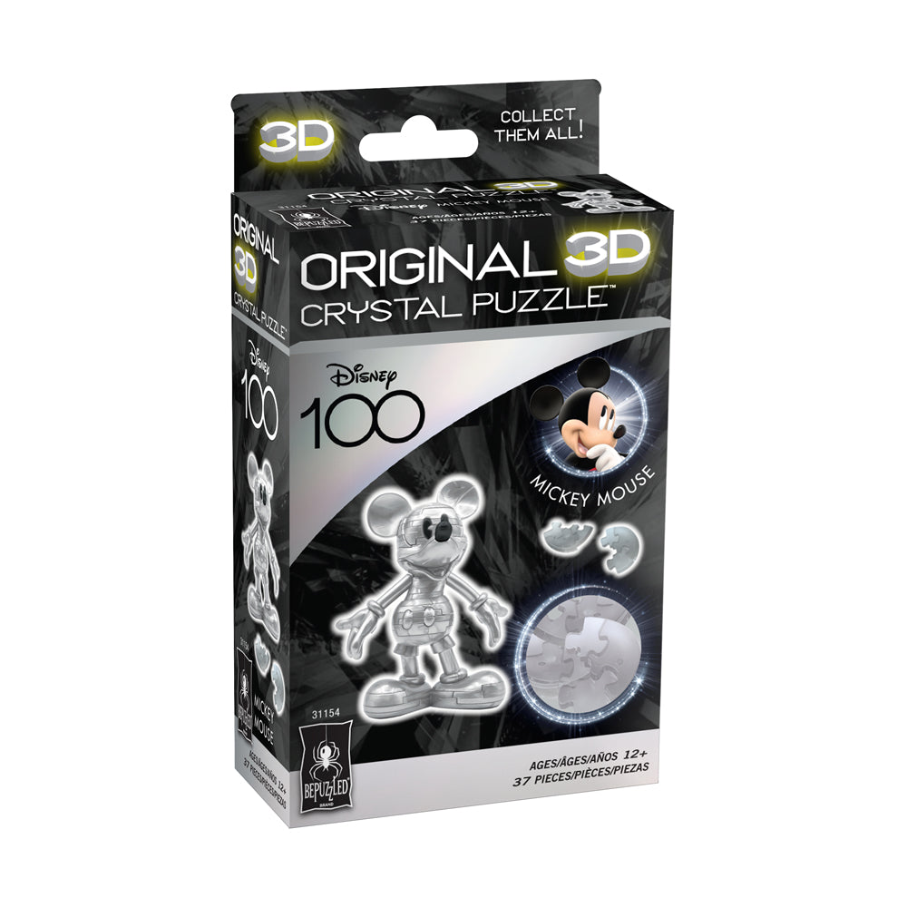 Alternative view of BePuzzled Disney 100 Platinum Edition 3D Crystal Puzzle - Mickey Mouse, 37 pcs