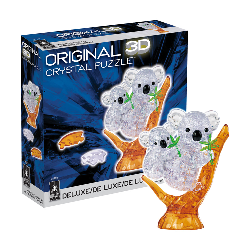 Alternative view of BePuzzled 3D Crystal Koala and Baby Puzzle - 60 Pieces