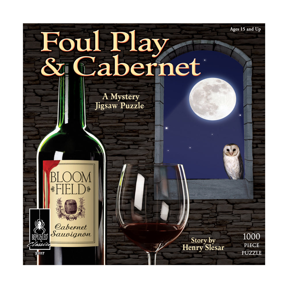 Alternative view of BePuzzled Foul Play & Cabernet Mystery Jigsaw Puzzle - 1000 pc