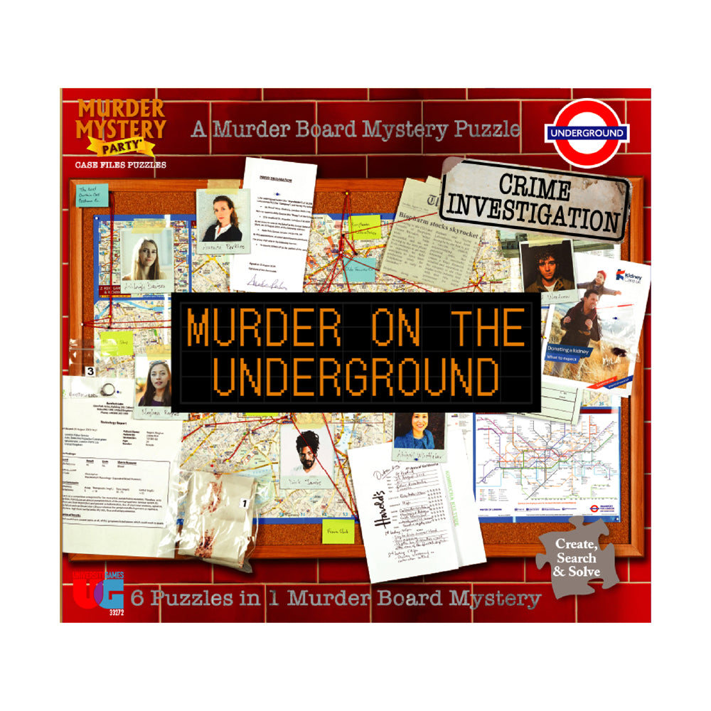 Alternative view of University Games Murder Mystery Party Case Files - Underground Murder Puzzle