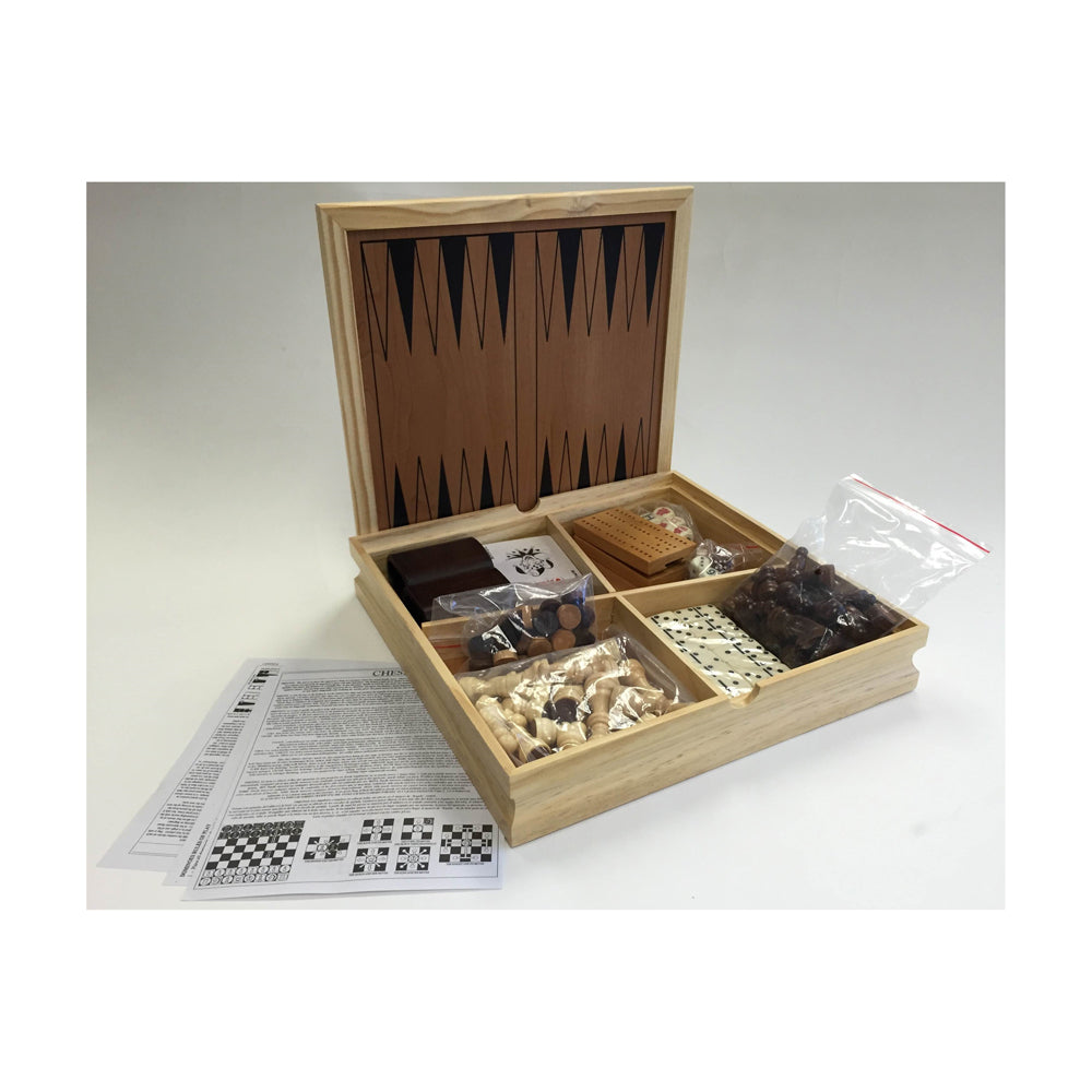 Alternative view of 7 in 1 Ultimate Classic Board Game Set by John N. Hansen Co.