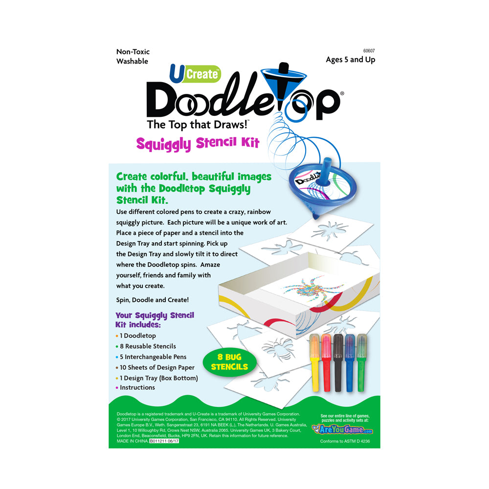 Alternative view of U-Create Doodletop Bugs Theme Stencil Art Kit