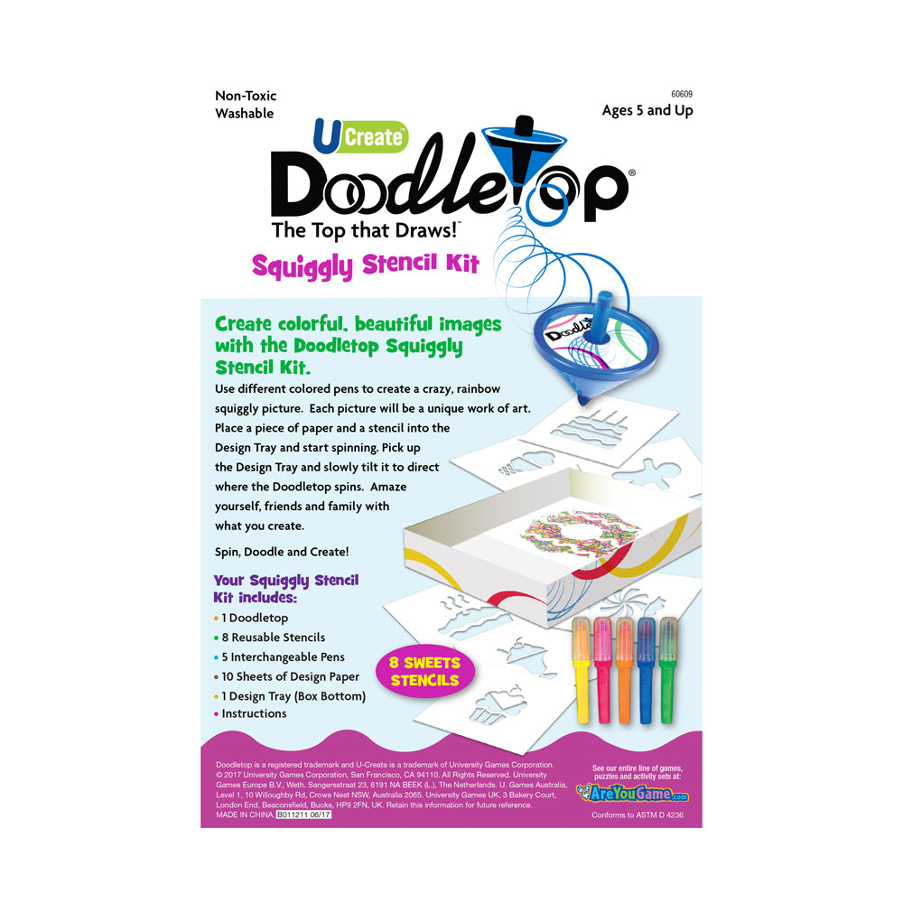 Alternative view of U-Create Doodletop Sweets Themed Stencil Art Kit