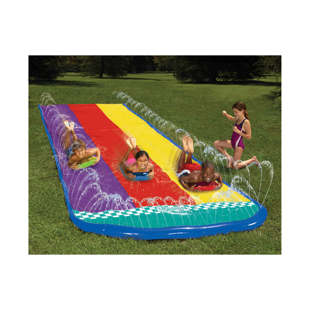 Alternative view of Wham-O Slip 'N Slide Wave Rider Triple with Inflatable Boogies