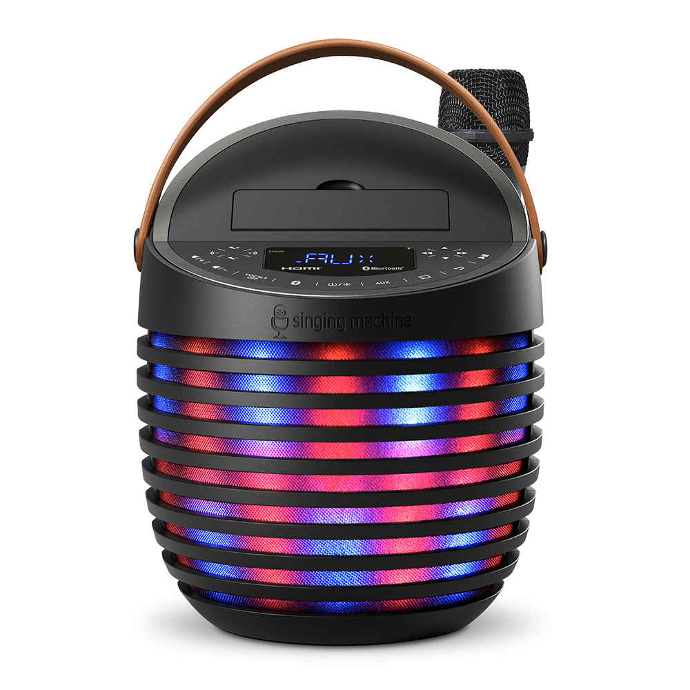 Singing Machine SingCast One - Video Casting Karaoke System with Bluetooth, Light Show & Voice Changing Effects
