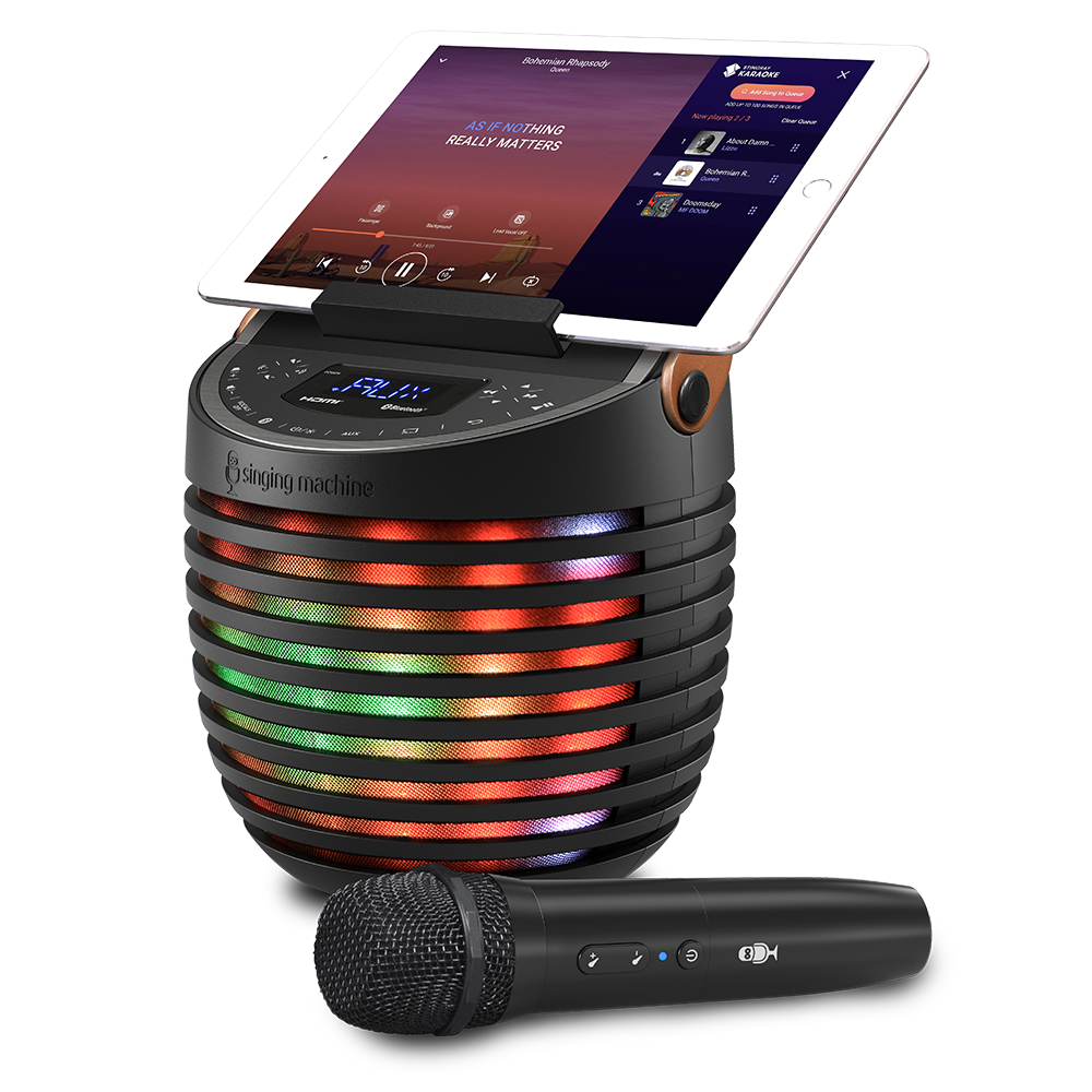 Alternative view of Singing Machine SingCast One - Video Casting Karaoke System with Bluetooth, Light Show & Voice Changing Effects