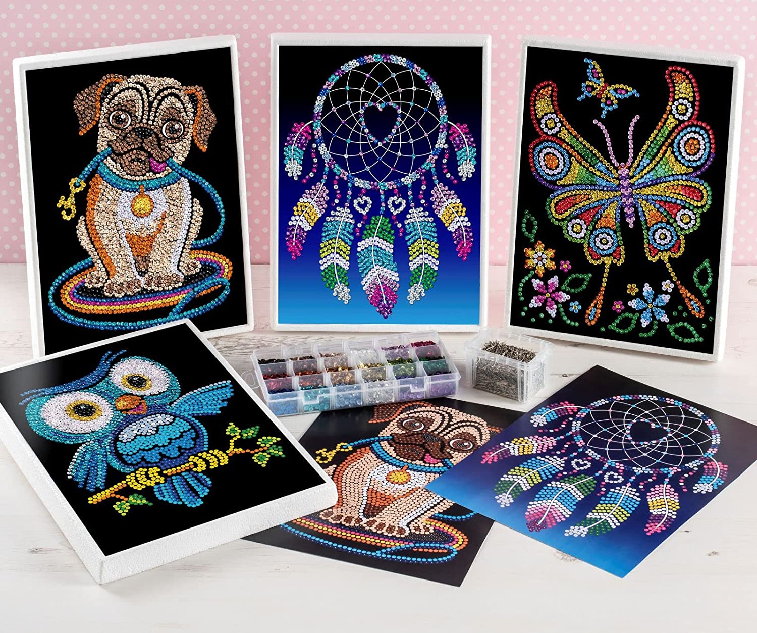 Alternative view of Sequin Art Blooming Orchids Craft Kit - Sparkling Purple