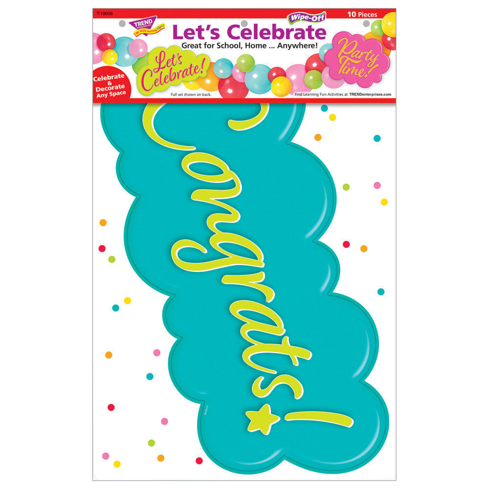 Alternative view of TREND Celebrate Learning Decorative Set, 10-Piece Dry-Erase Kit