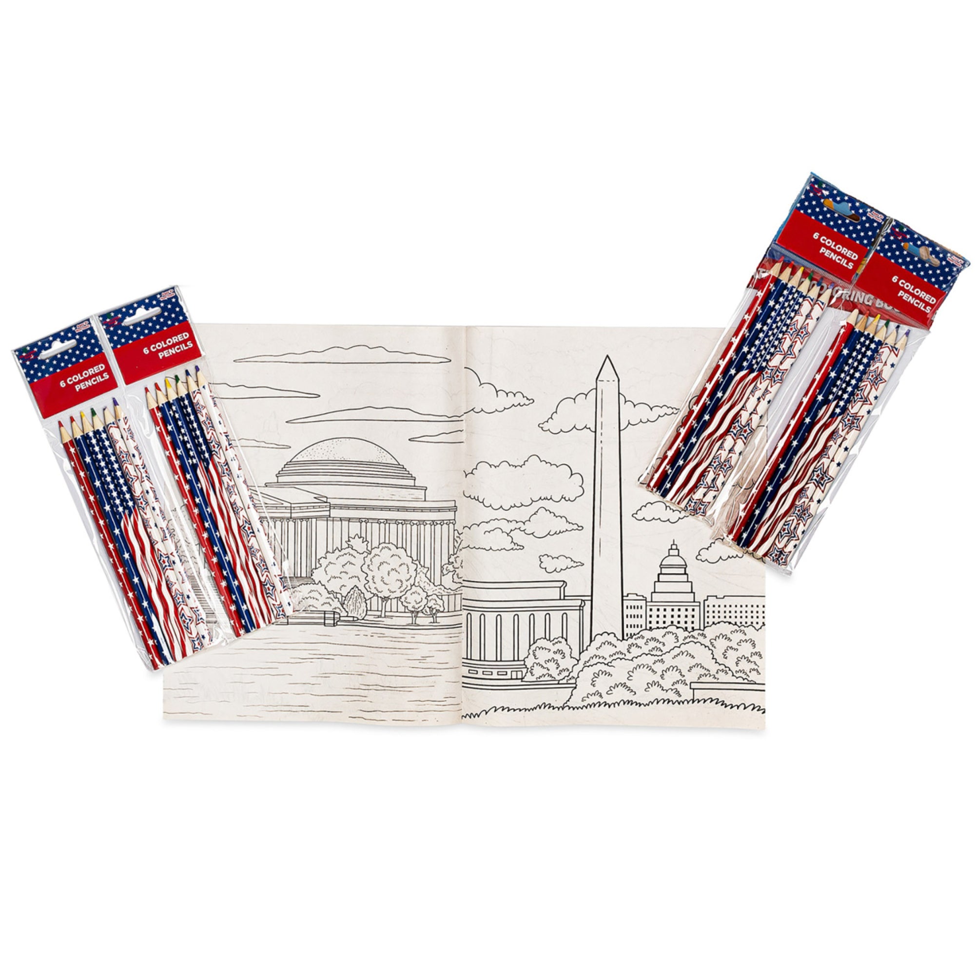 Three Little Twigs Patriotic 8-Piece Coloring Book Bundle for Kids Ages 3+ - Image 4