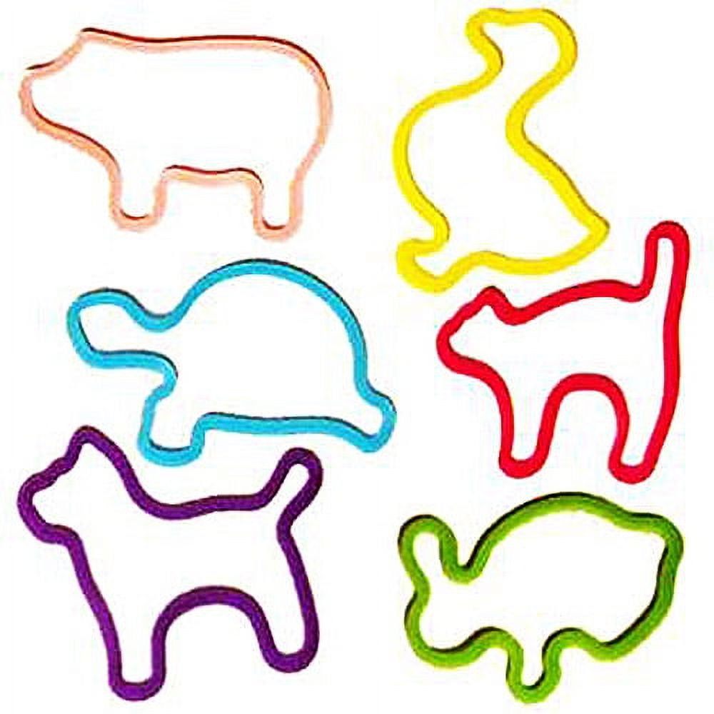 Silly Bandz Pets - Whimsical Animal Shaped Bracelets, 48 Ct