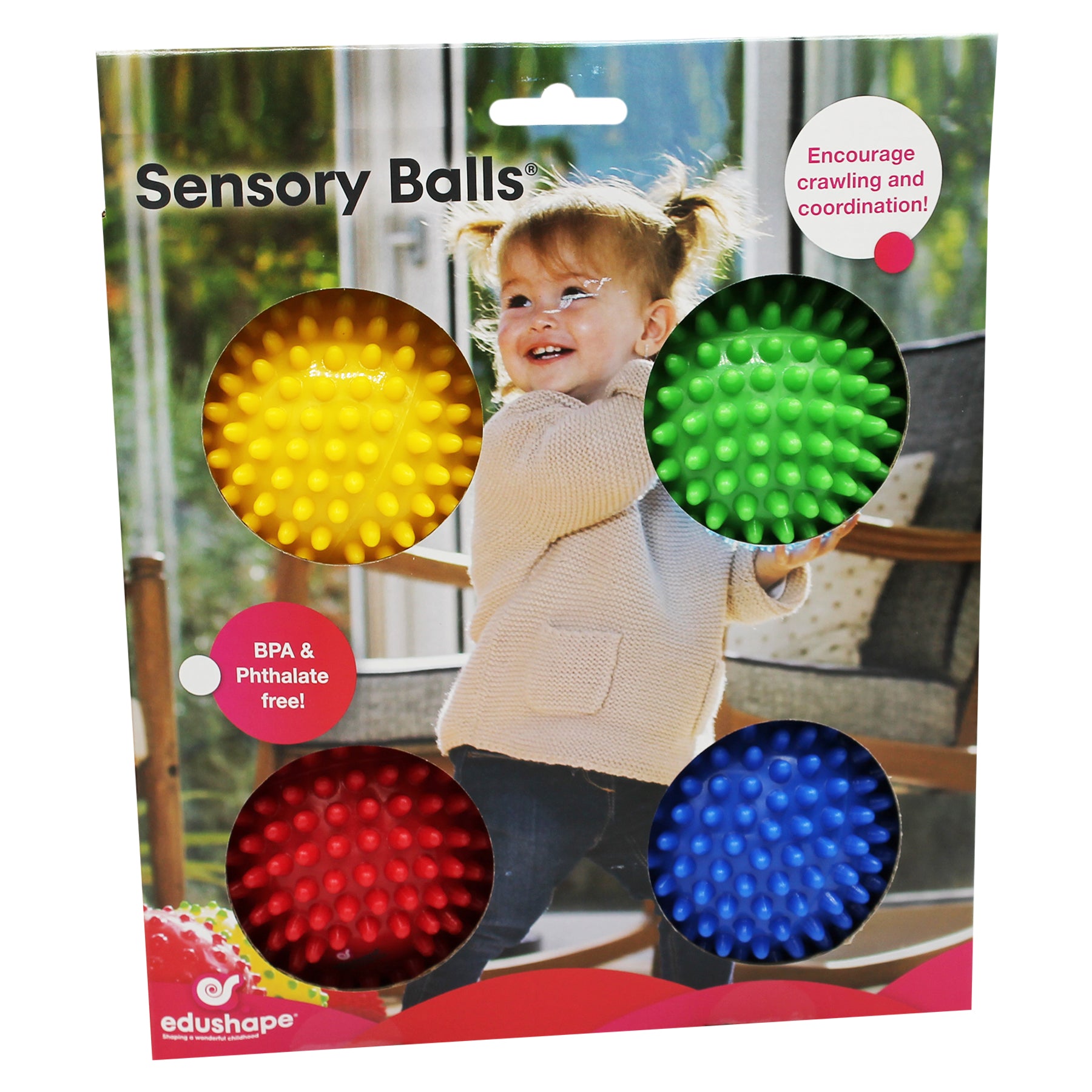 Alternative view of Edushape Sensory Opaque Balls ‚Äì Colorful Textured Set for Infants