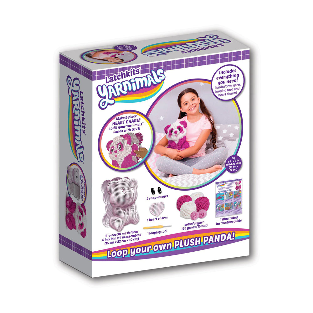 Alternative view of PlayMonster Latchkits Yarnimals 3D Panda Craft Kit