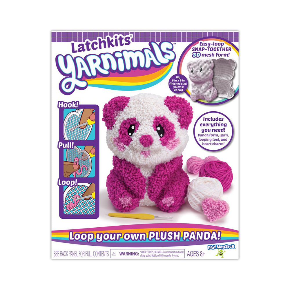 PlayMonster Latchkits Yarnimals 3D Panda Craft Kit - Image 3