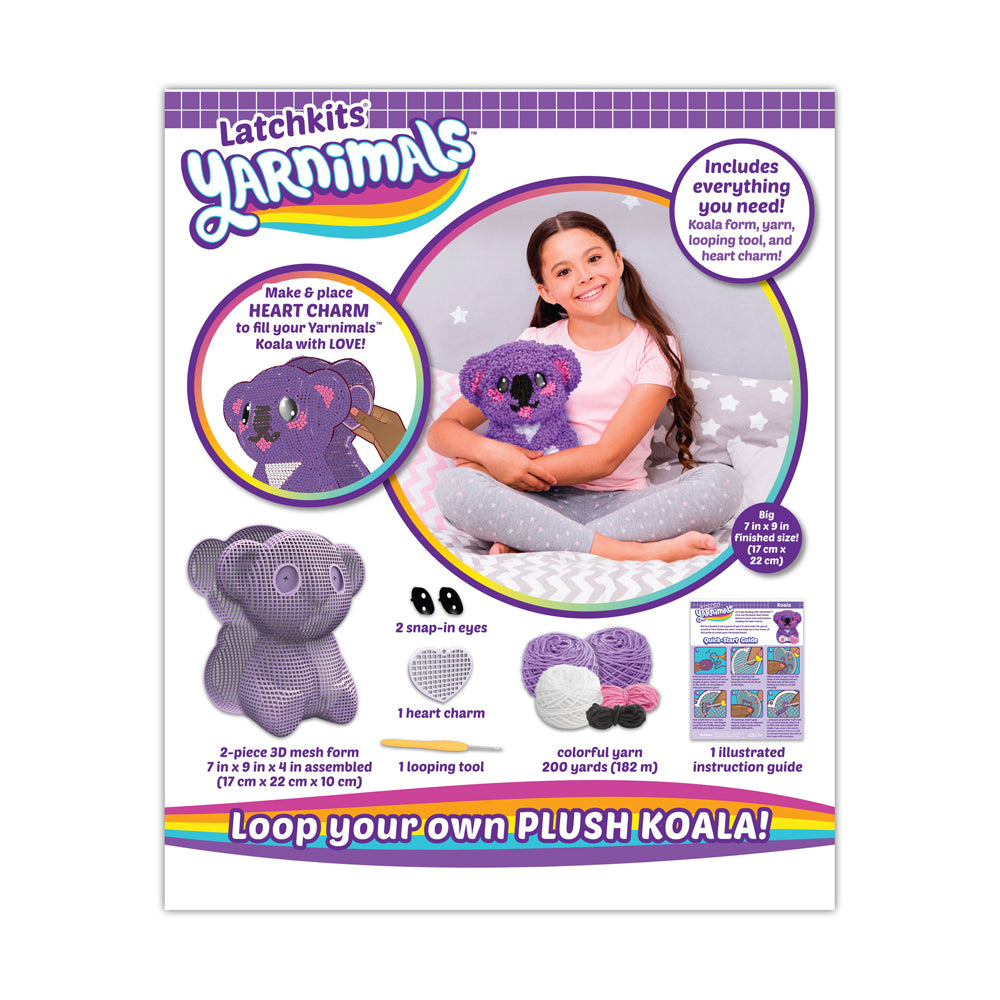 Alternative view of PlayMonster Latchkits Yarnimals Koala 3D Crafting Kit