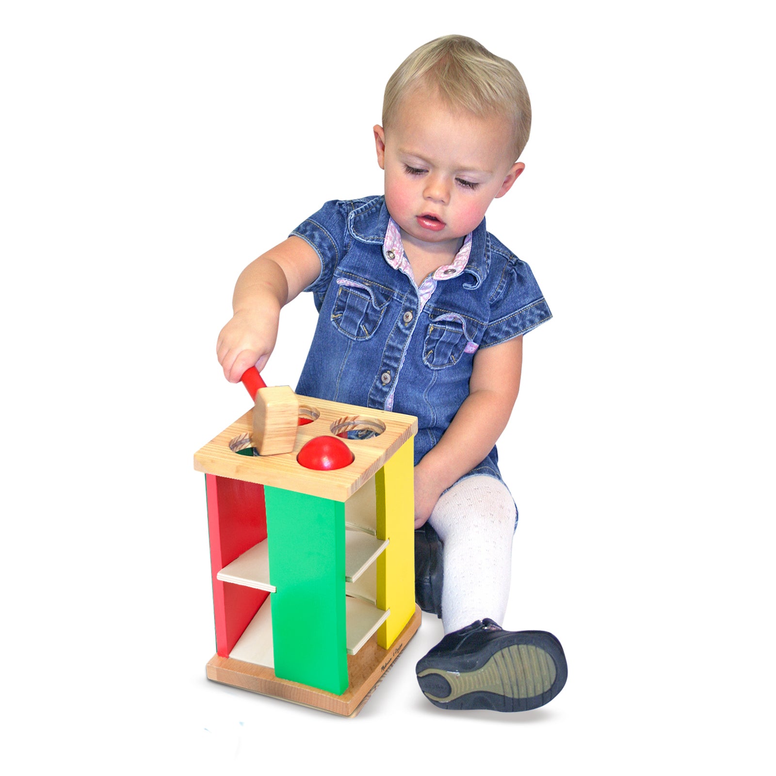Melissa & Doug Pound and Roll Tower - Colorful Wooden Hammering Toy - Image 3