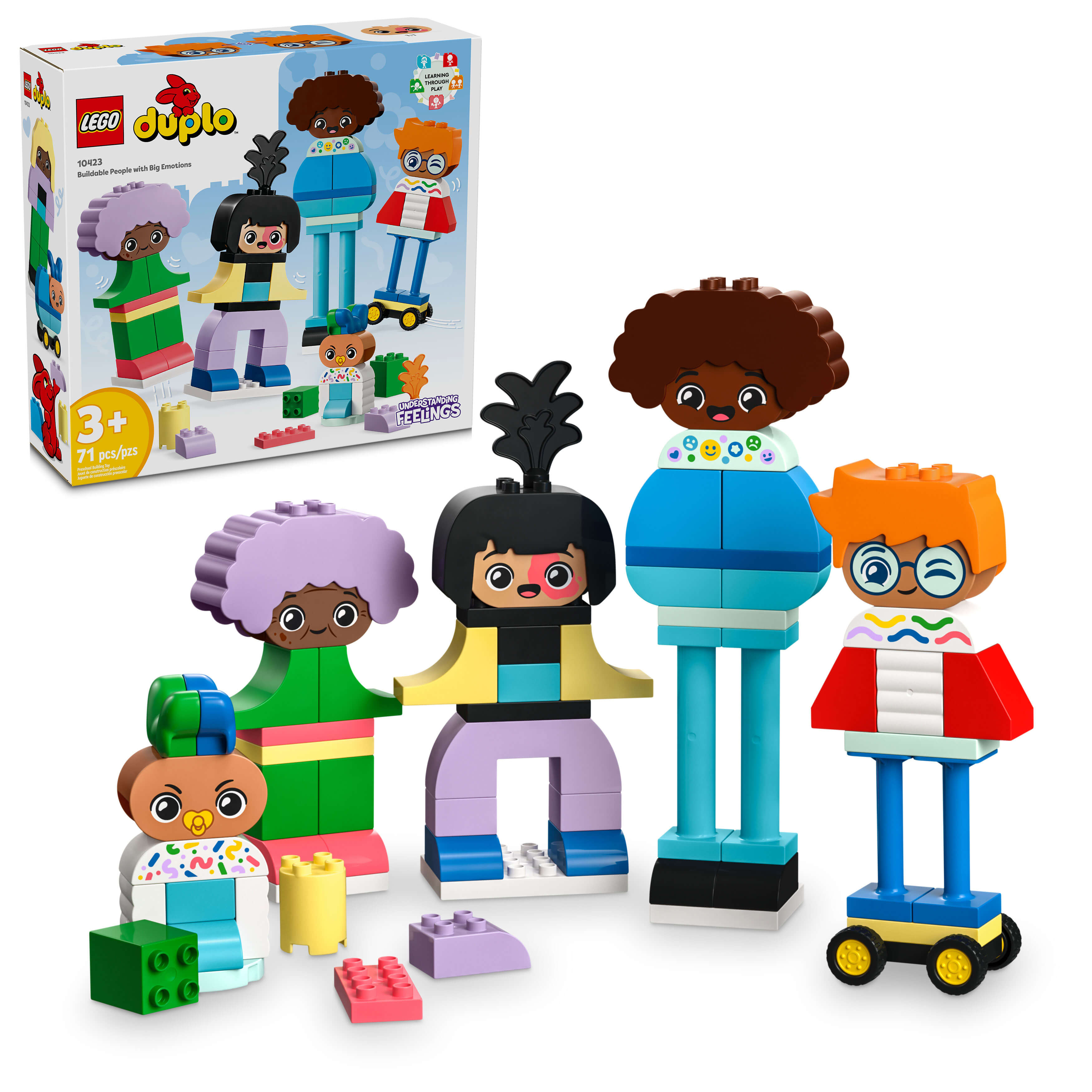 LEGO DUPLO Town Big Emotions Buildable Figures Set - 71 Pieces