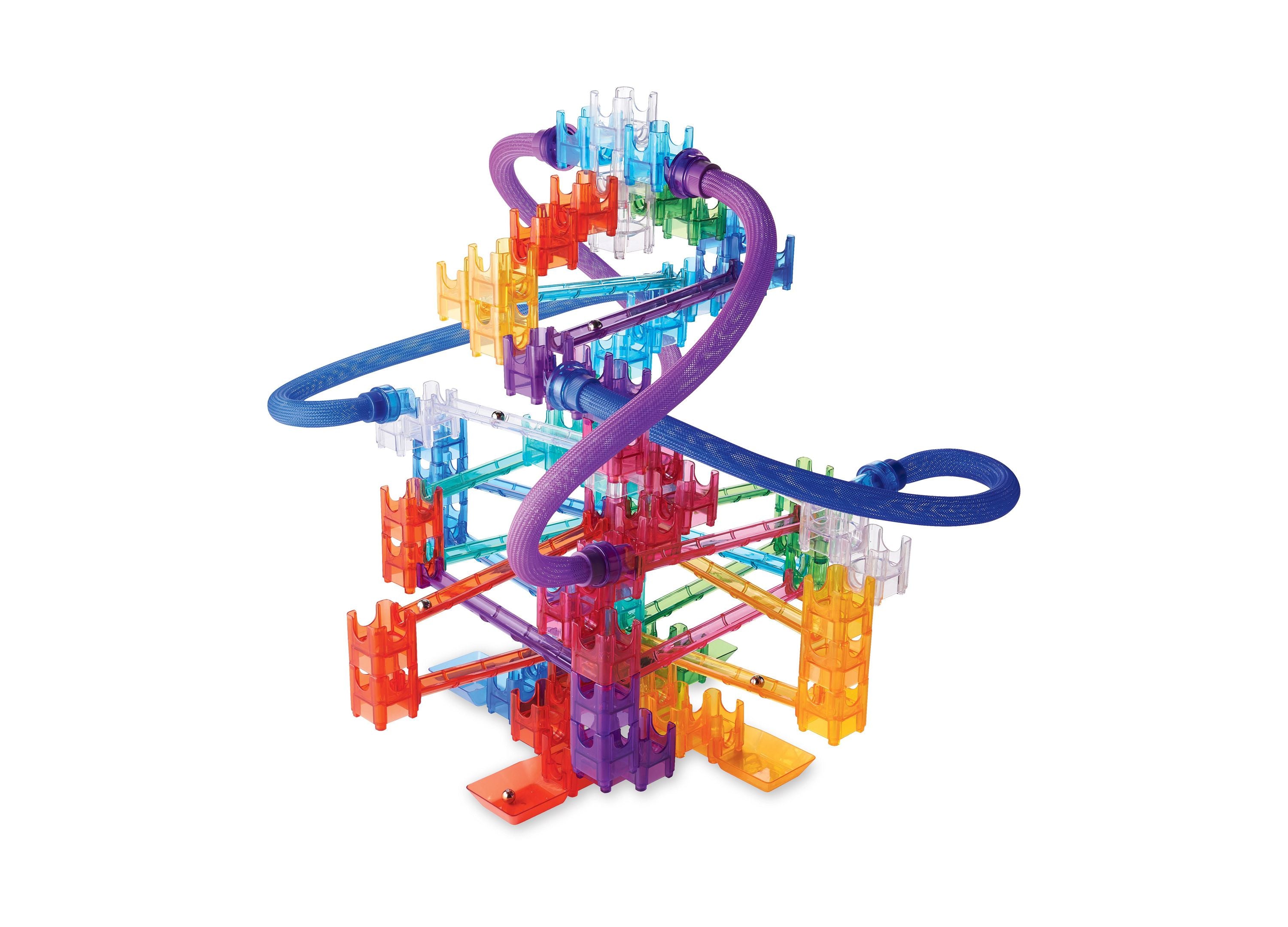 Alternative view of MindWare Q-BA-MAZE 2.0 Rails Extreme Set - Interactive Marble Maze Construction Kit
