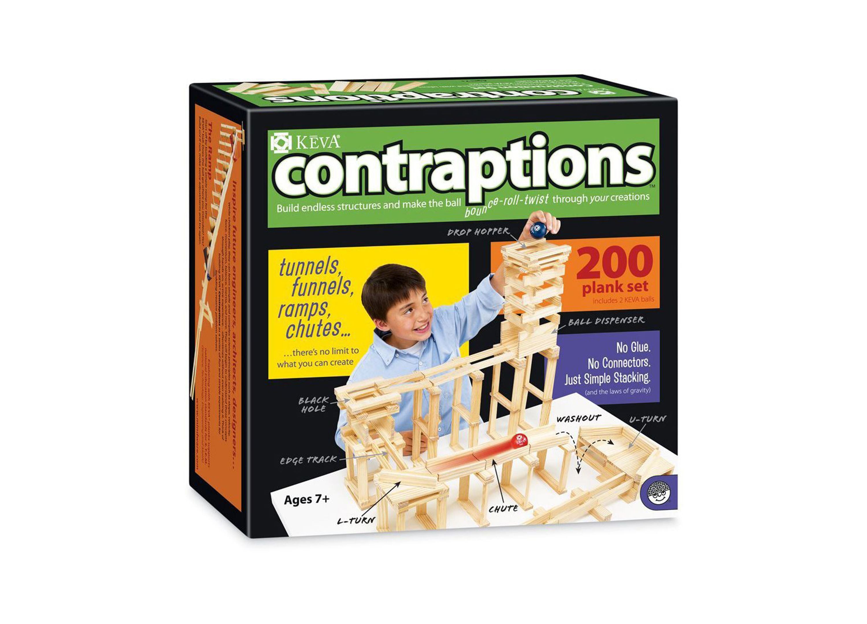MindWare KEVA Contraptions 200-Piece Plank Building Set