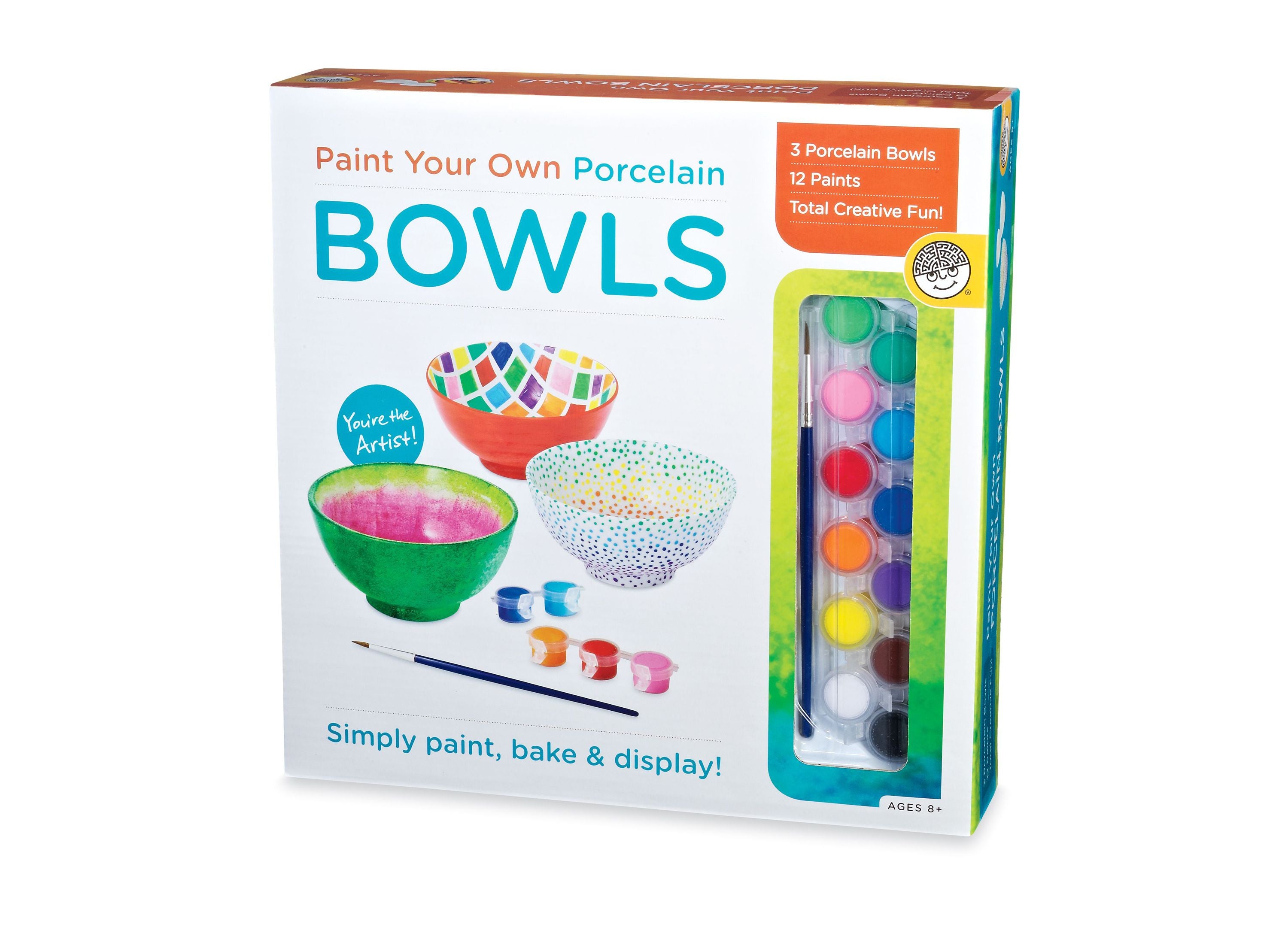 MindWare Paint Your Own Porcelain Bowls Craft Kit