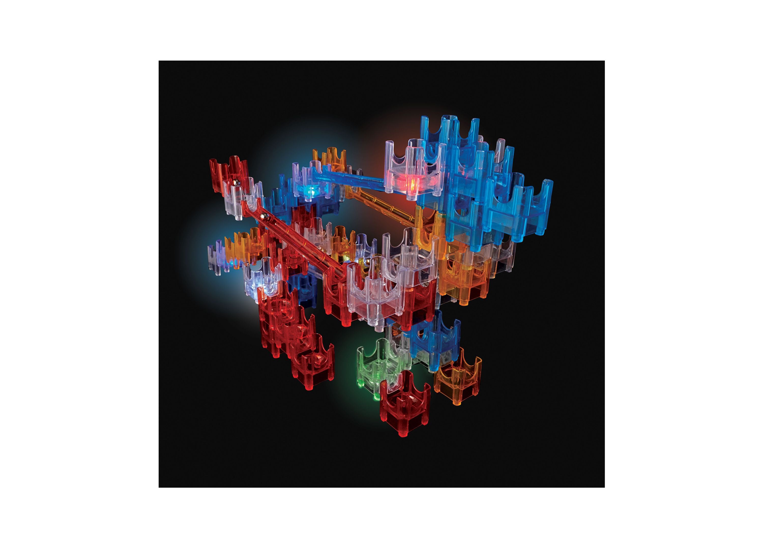 Alternative view of MindWare Q-BA-MAZE 2.0 Deluxe Lights Set - Interactive Marble Maze