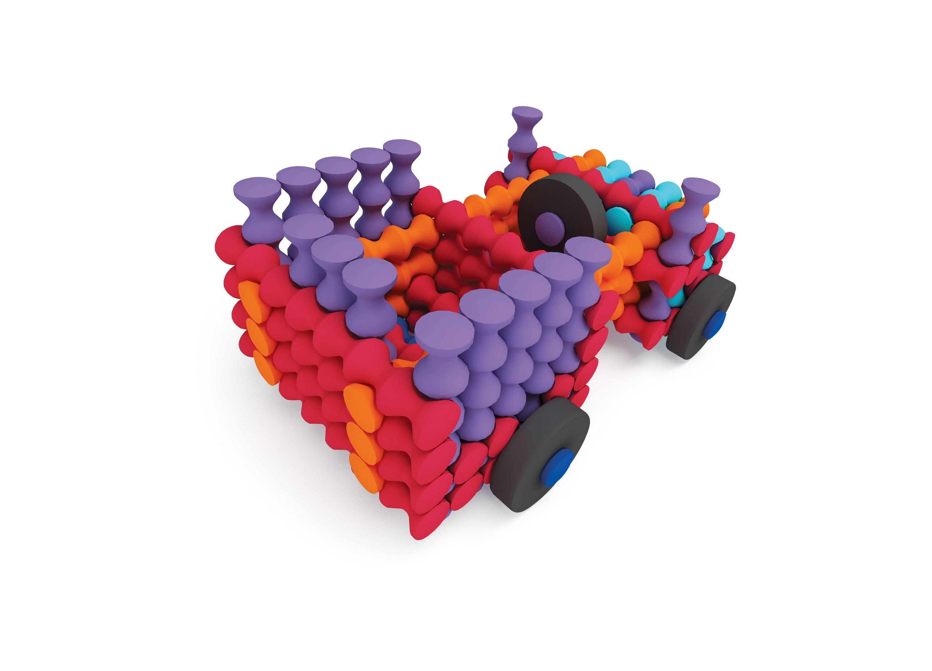 Popular Playthings Playstix Vehicles Set - 130 Pieces - Image 4