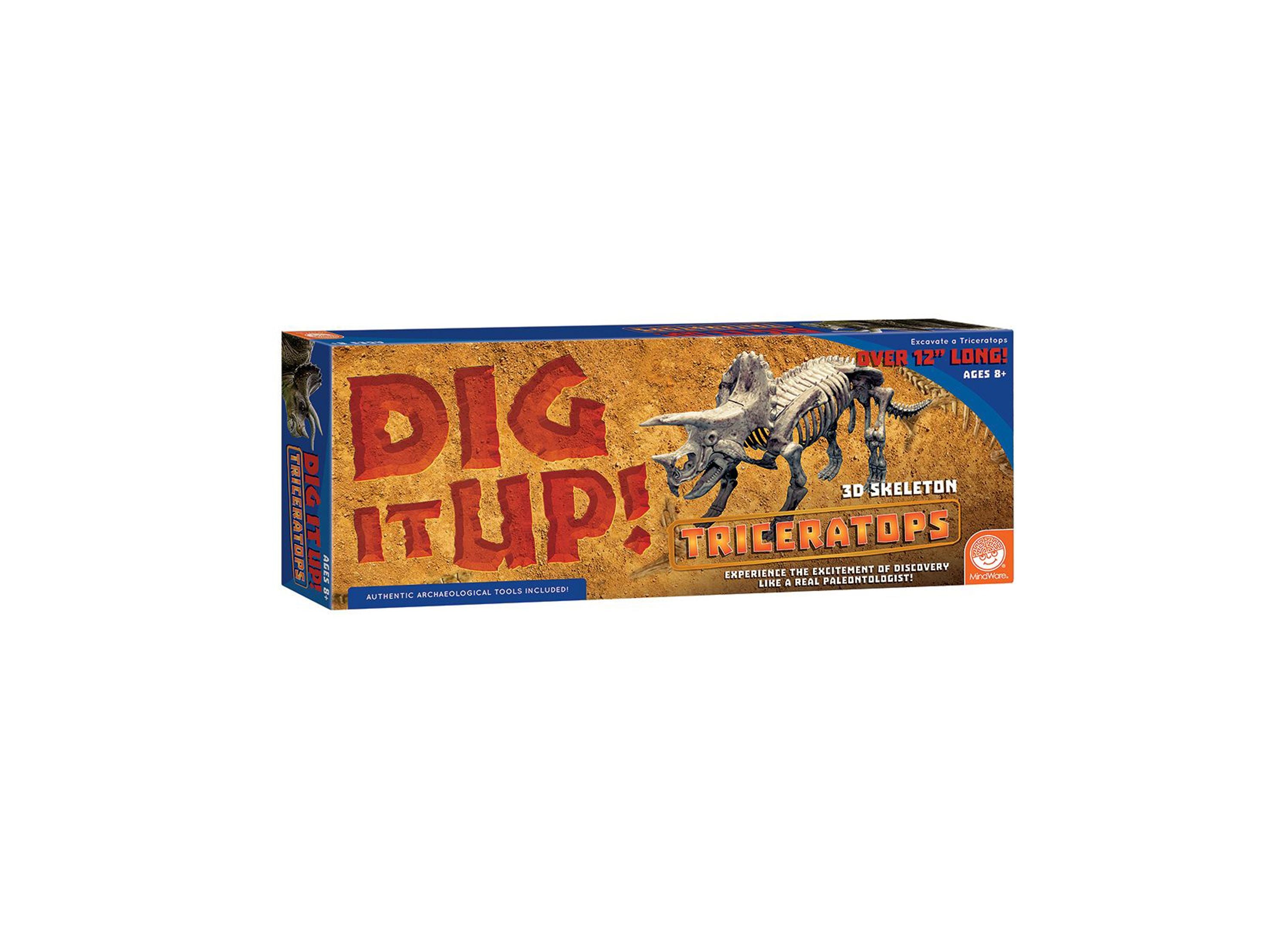 MindWare Dig It Up! Triceratops Dinosaur Model Excavation Kit