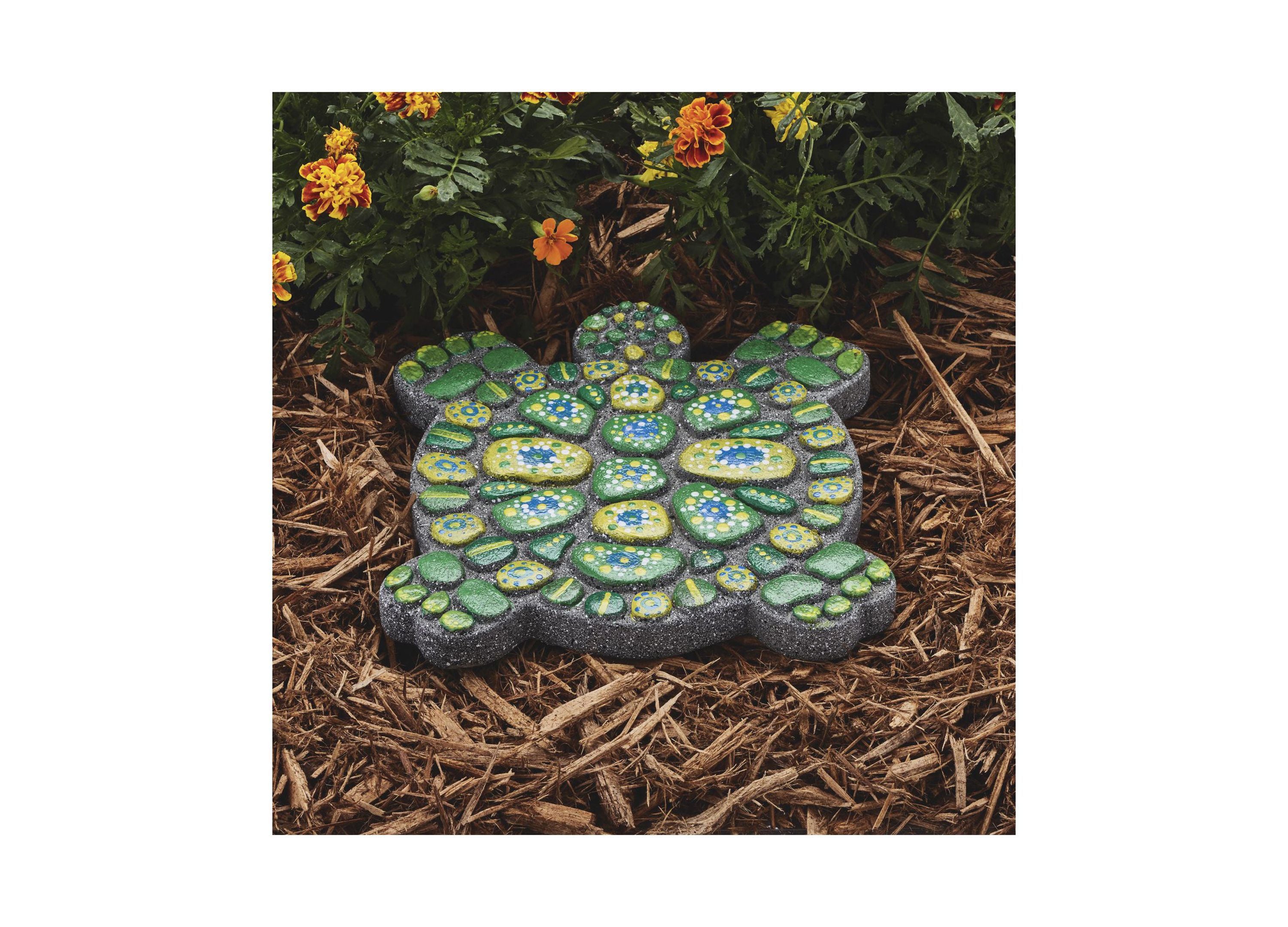 Alternative view of MindWare Paint Your Own Turtle Stepping Stone Kit - Arts and Crafts