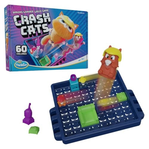 Crash Cats Logic Game by ThinkFun - Single Player Puzzle