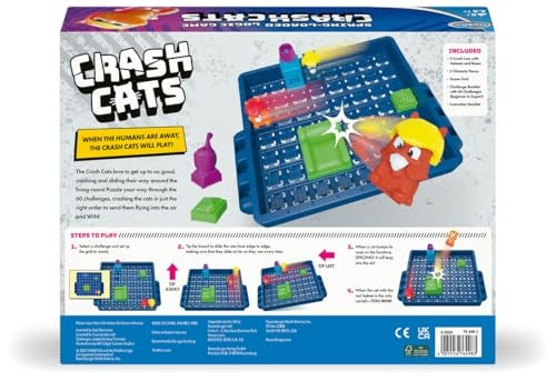 Alternative view of Crash Cats Logic Game by ThinkFun - Single Player Puzzle