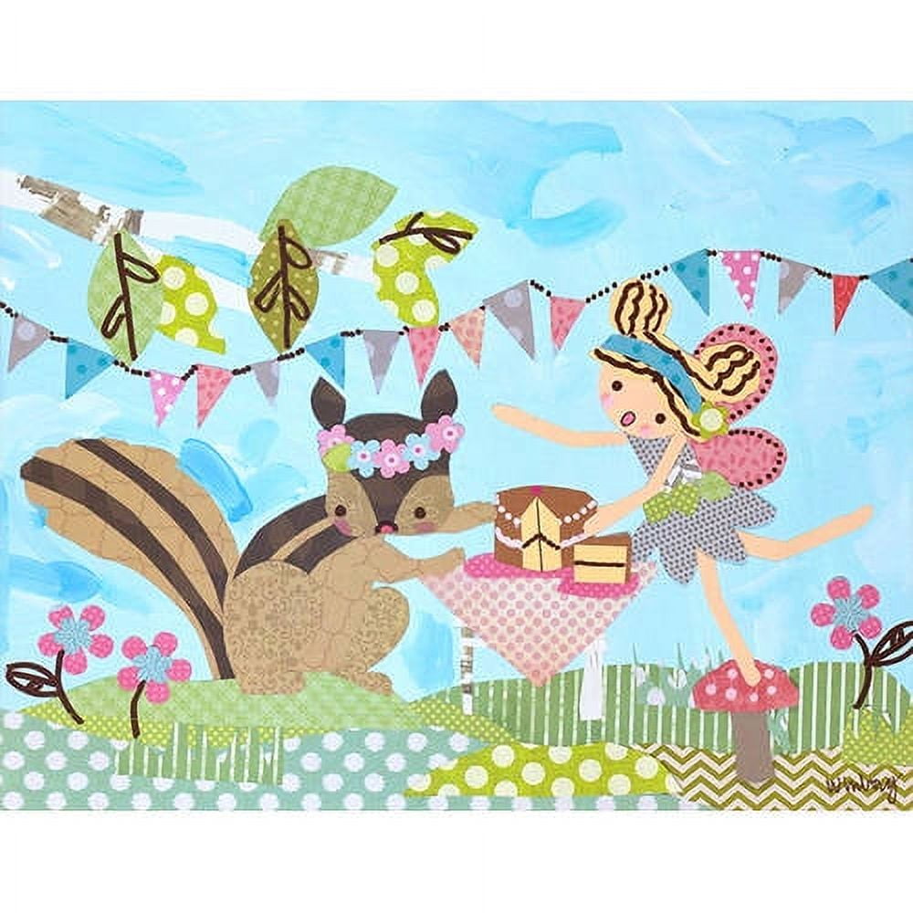 Oopsy Daisy's Enchanted Birch Tree Fairy Canvas Art