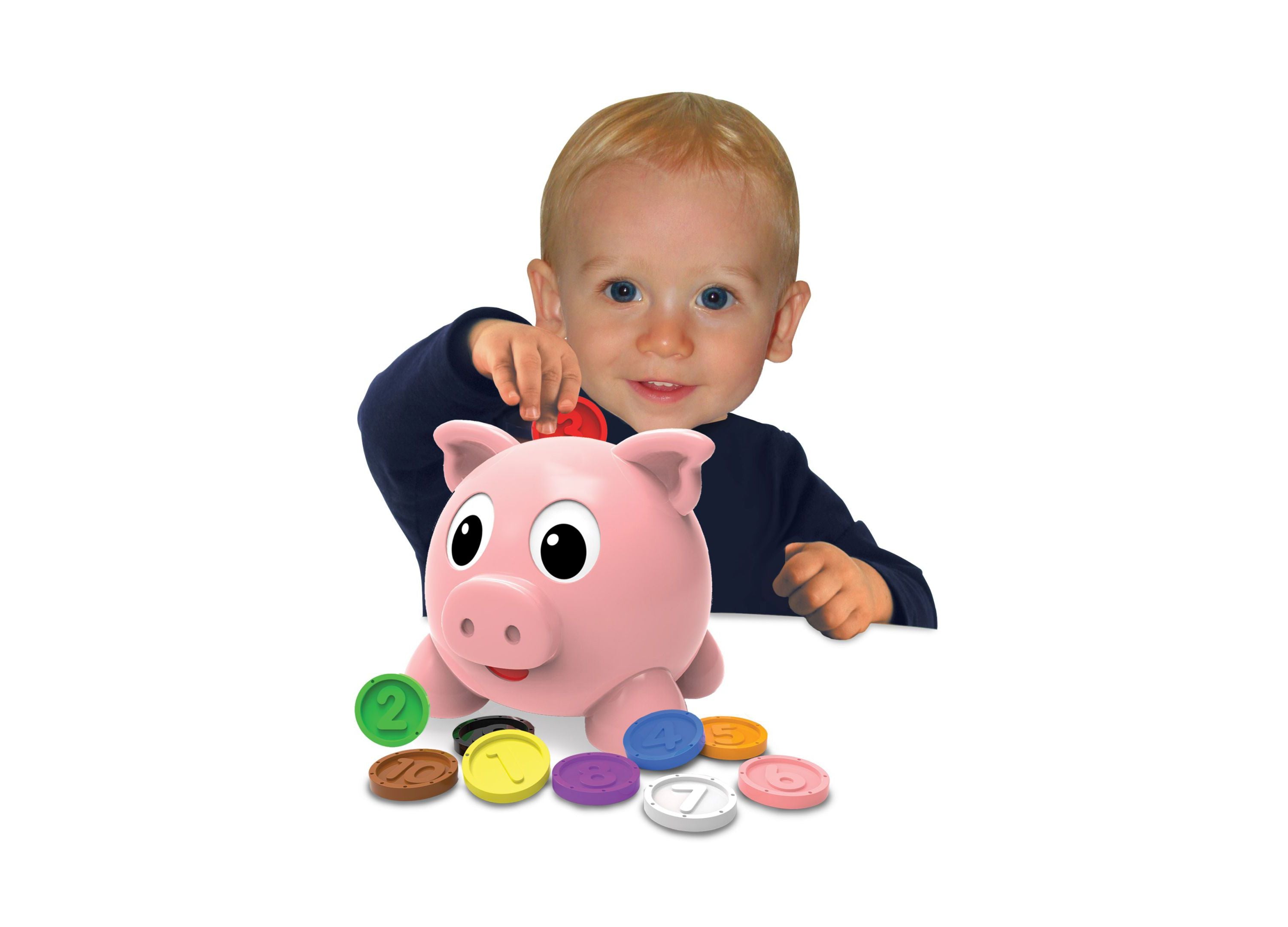 Learn with Me Interactive Numbers & Colors Pig E Bank Learning Toy - Image 5