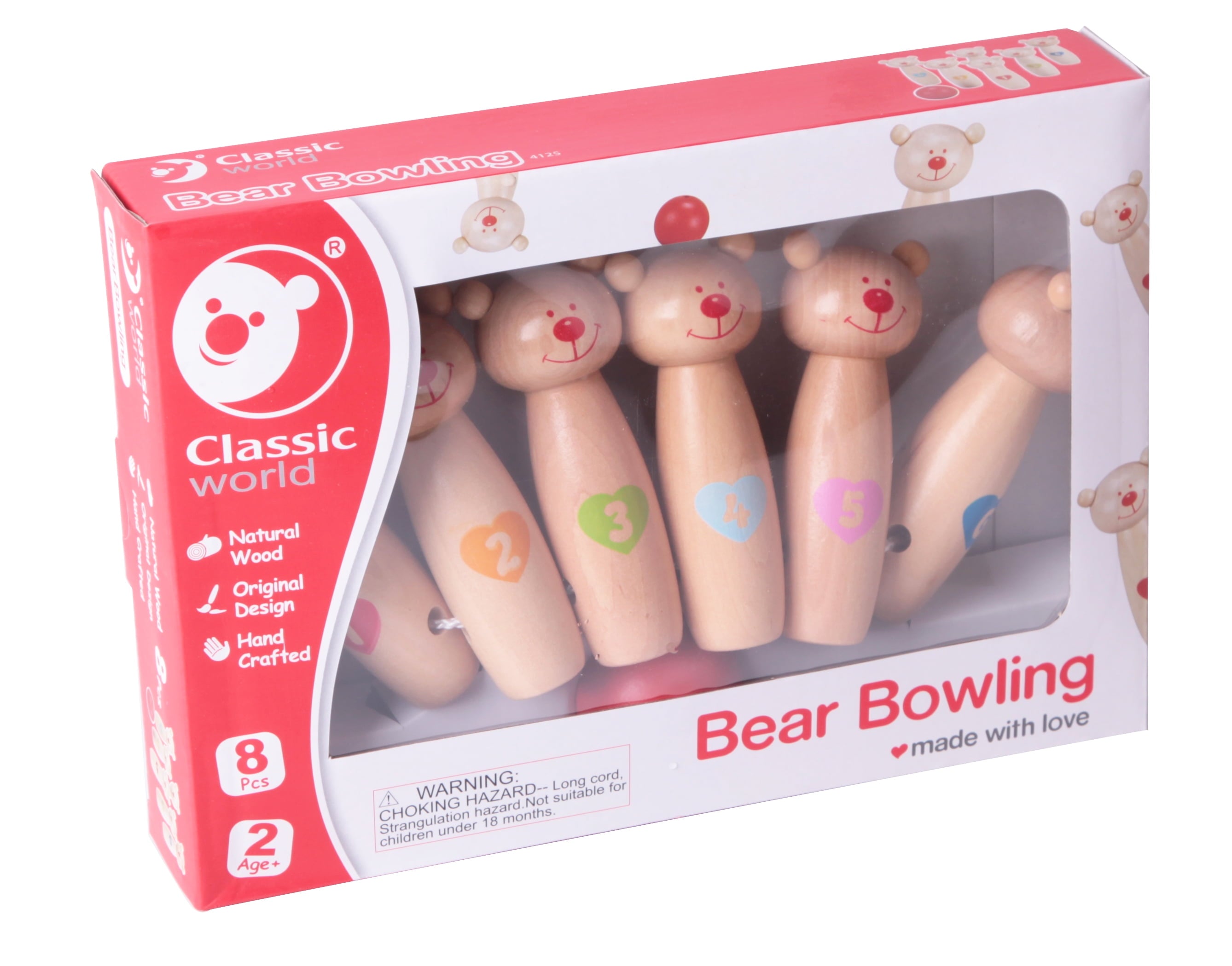 Alternative view of Classic World Bear Bowling Set for Kids - Fun Group Game