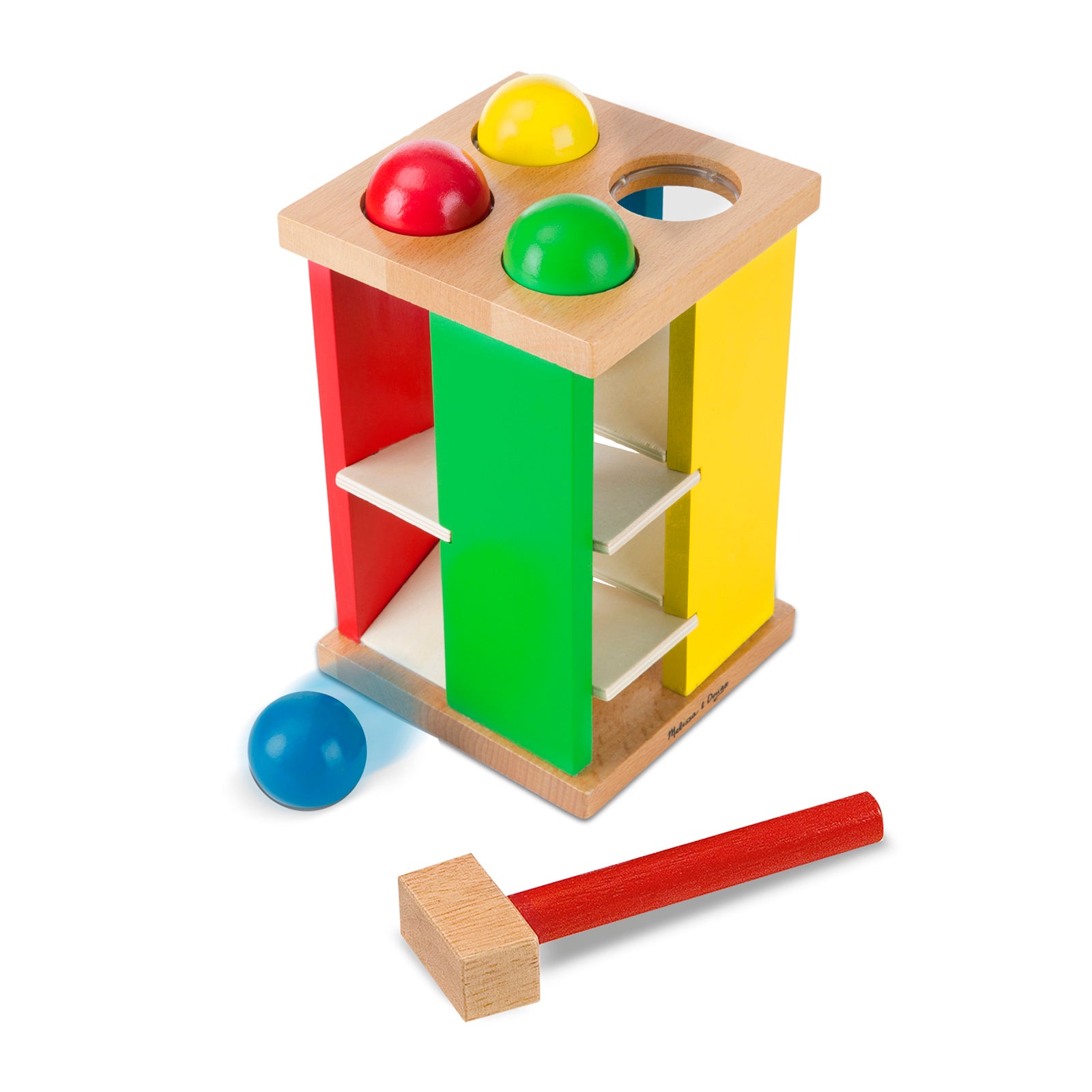 Alternative view of Melissa & Doug Pound and Roll Tower - Colorful Wooden Hammering Toy