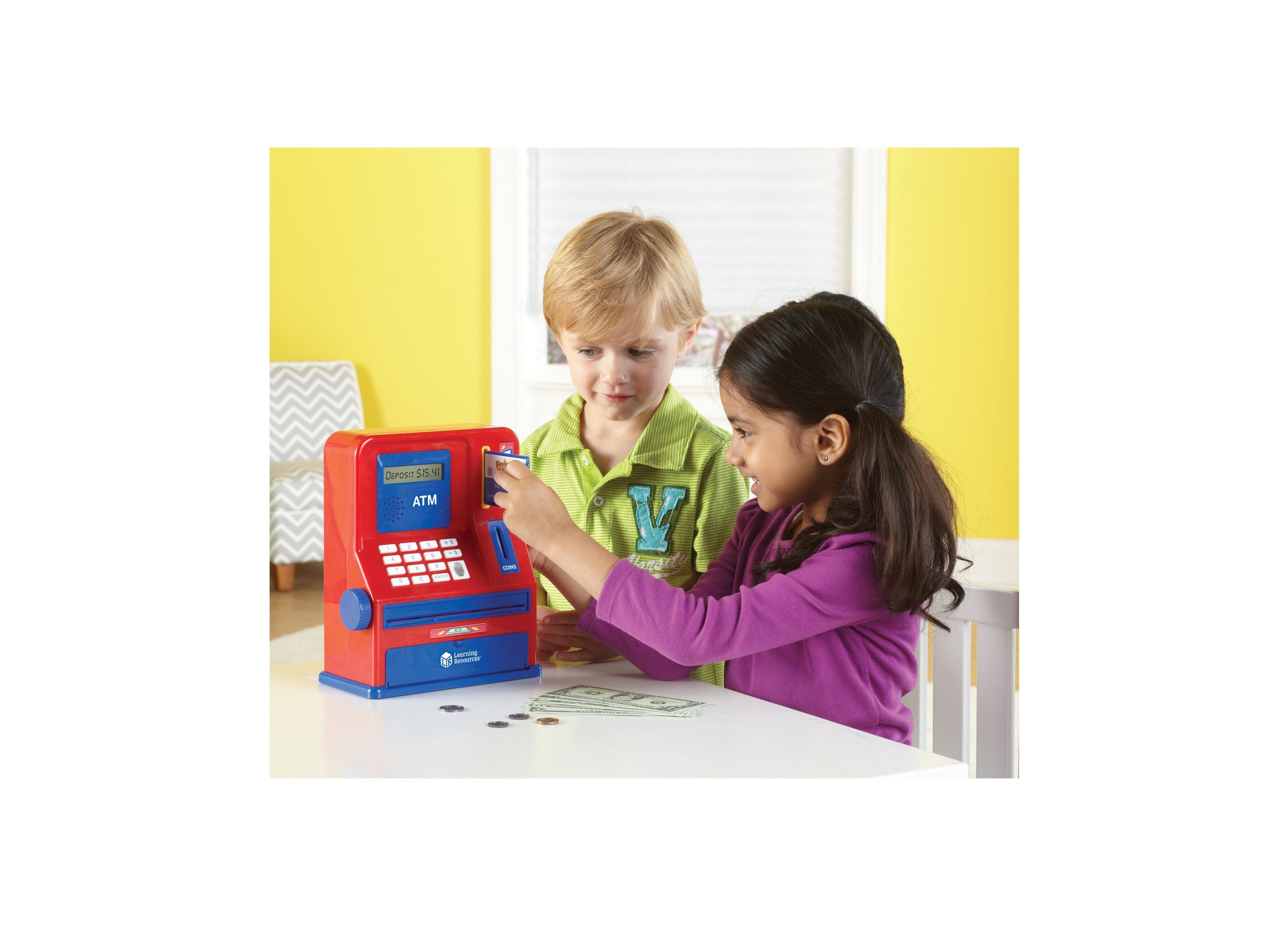Alternative view of Learning Resources Pretend & Play Teaching ATM Bank - Interactive Educational Toy