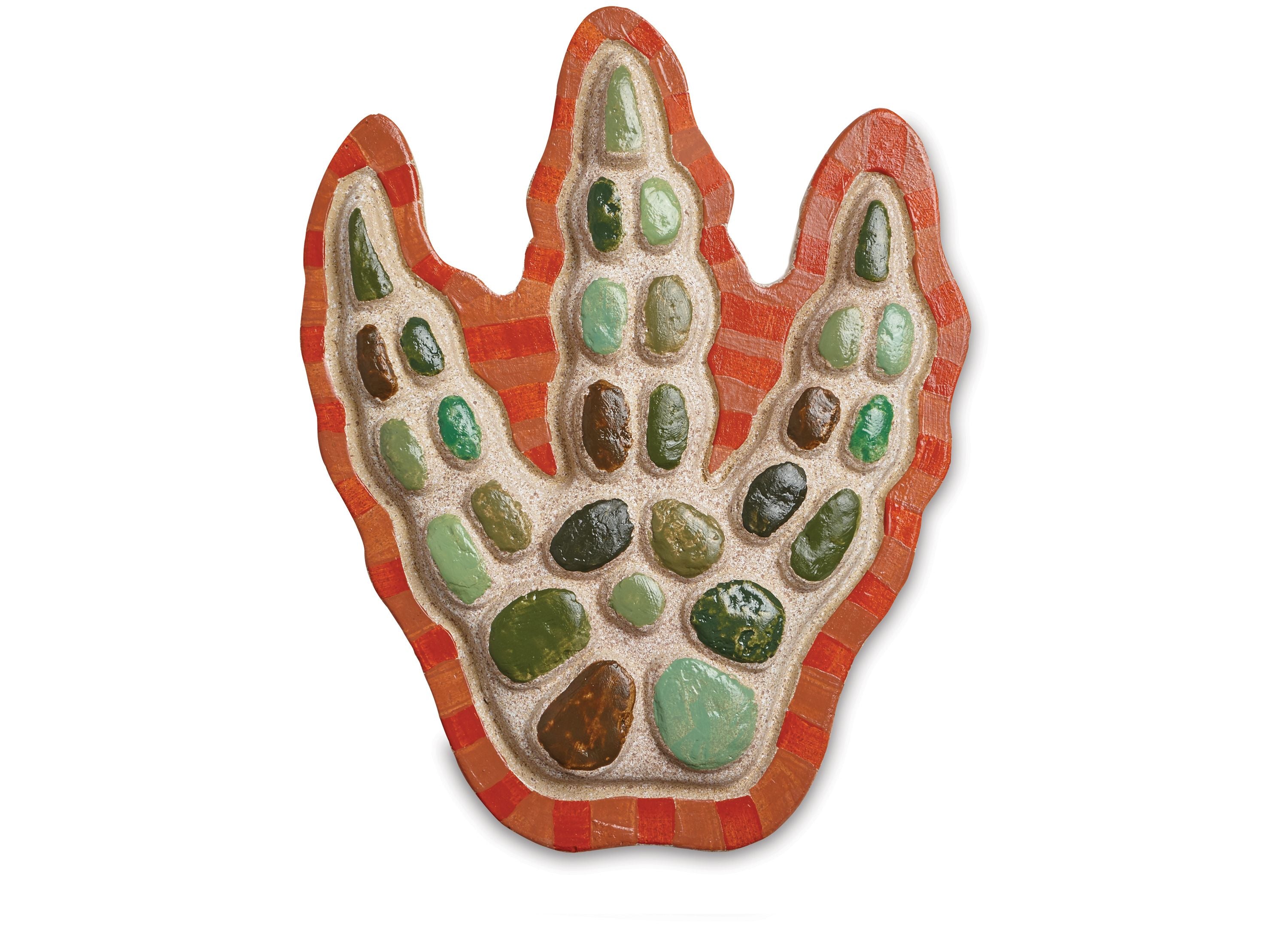 MindWare Dinosaur Footprint Paint-Your-Own Stepping Stone Kit - Image 3