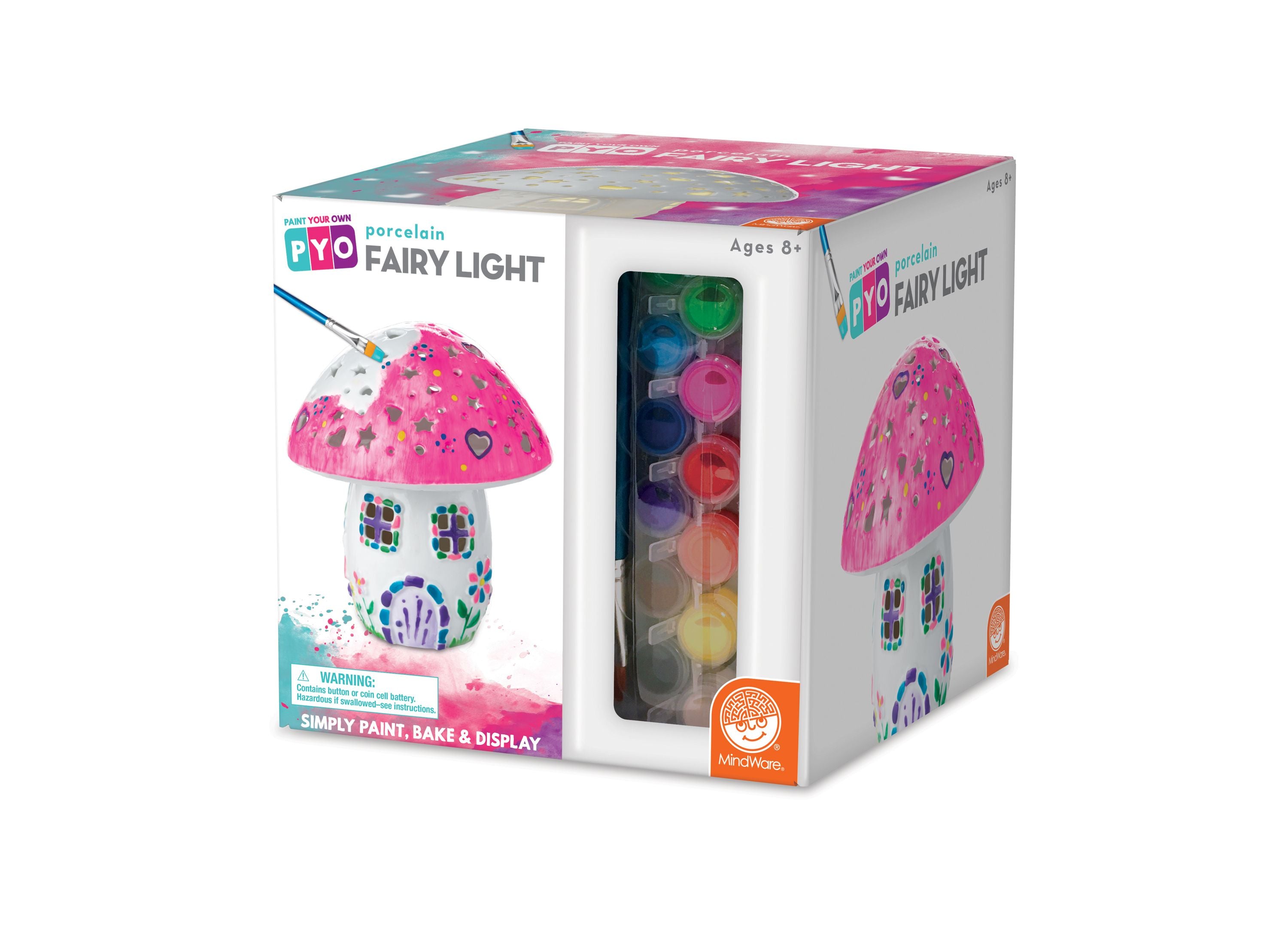 Alternative view of MindWare Paint Your Own Porcelain Fairy House Light Kit