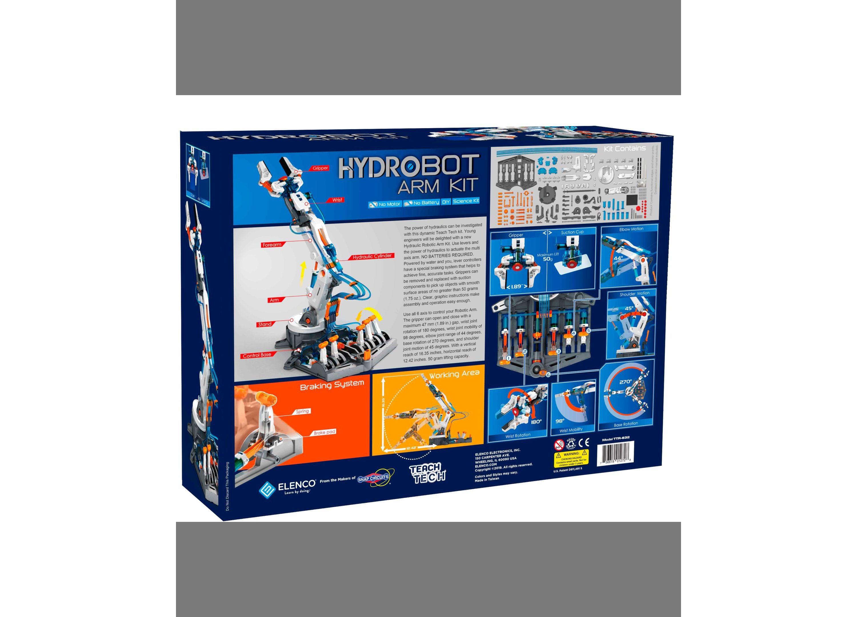 Elenco TEACH TECH HydroBot Arm Kit - STEM Educational Robotic Arm - Image 7