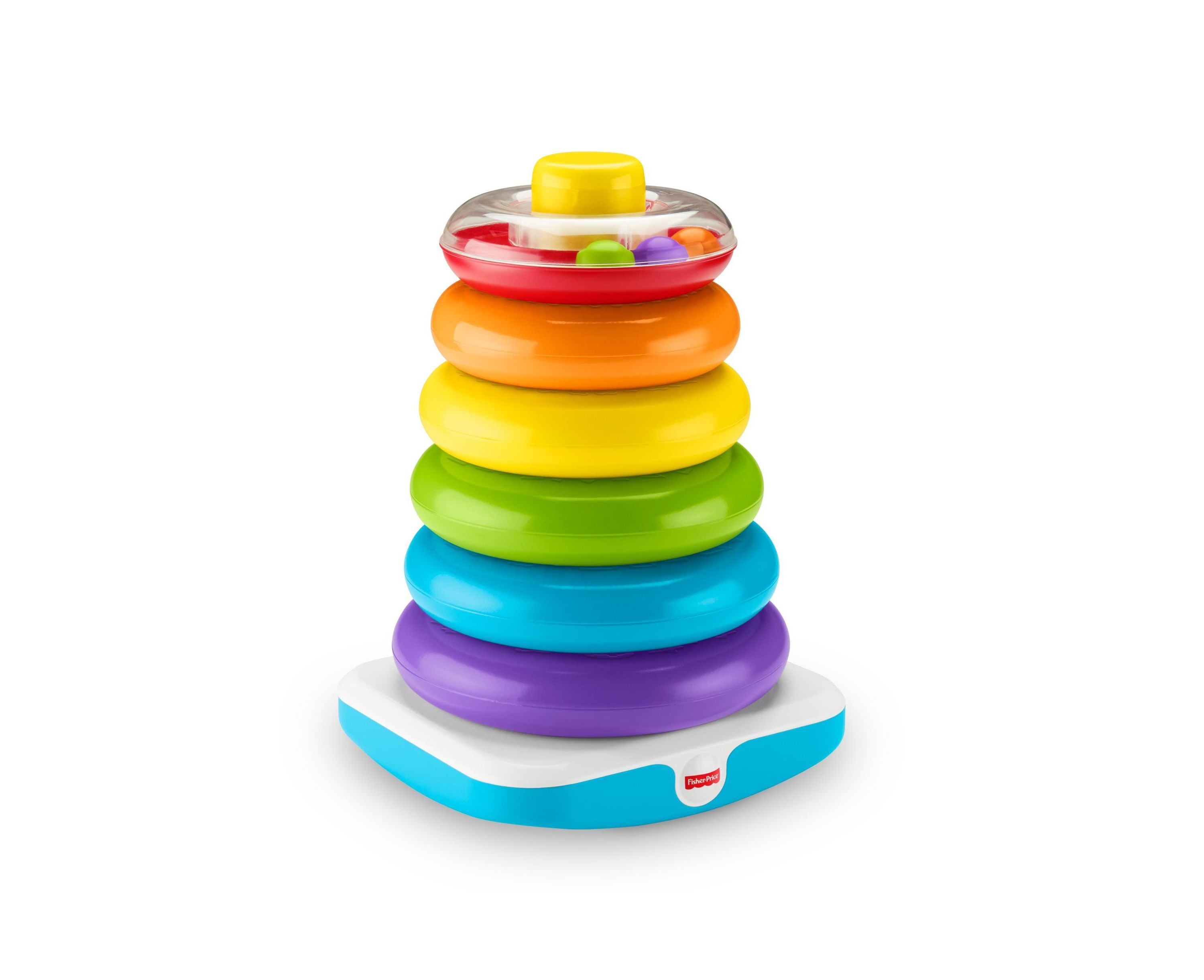 Fisher-Price Giant Rock-a-Stack Colorful Ring Stacking Toy for Toddlers - Image 3