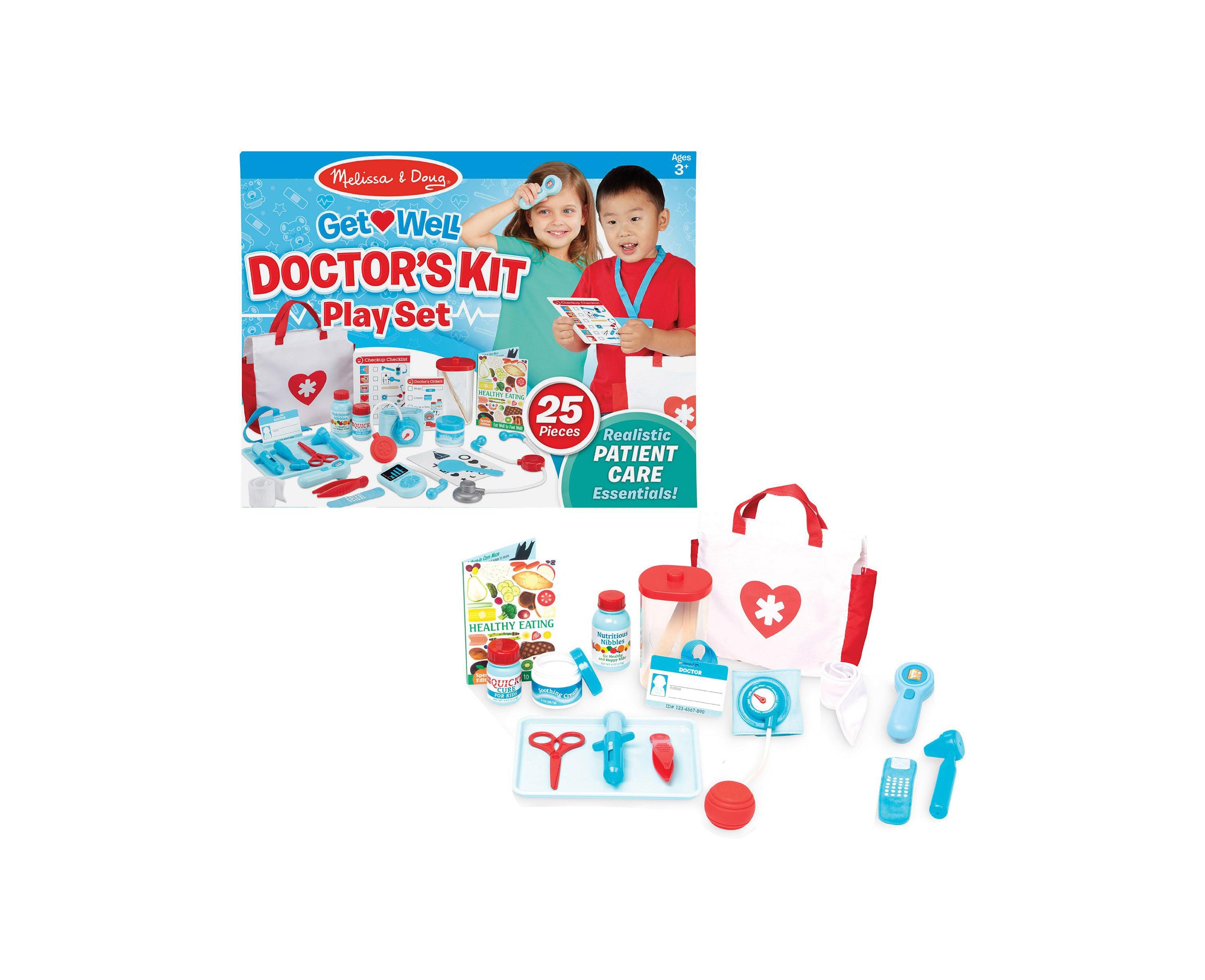 Melissa & Doug 25-Piece Get Well Doctor's Kit Play Set - Image 3