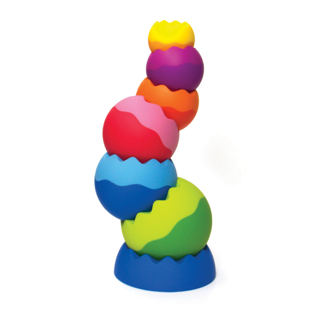 Alternative view of Fat Brain Toy Co. Tobbles Neo - Vibrant Stacking Spheres