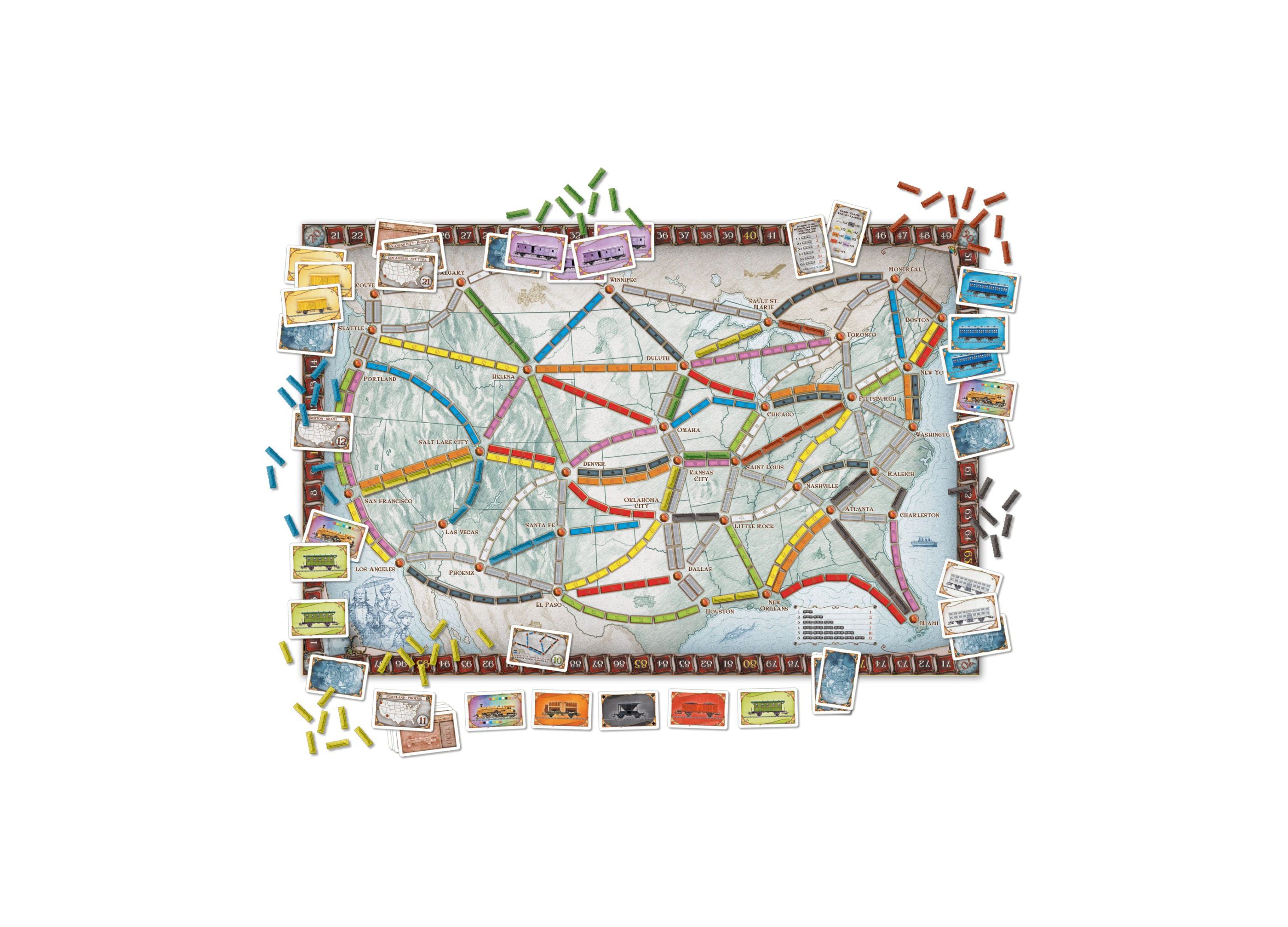Ticket to Ride North American Adventure Board Game - Image 7