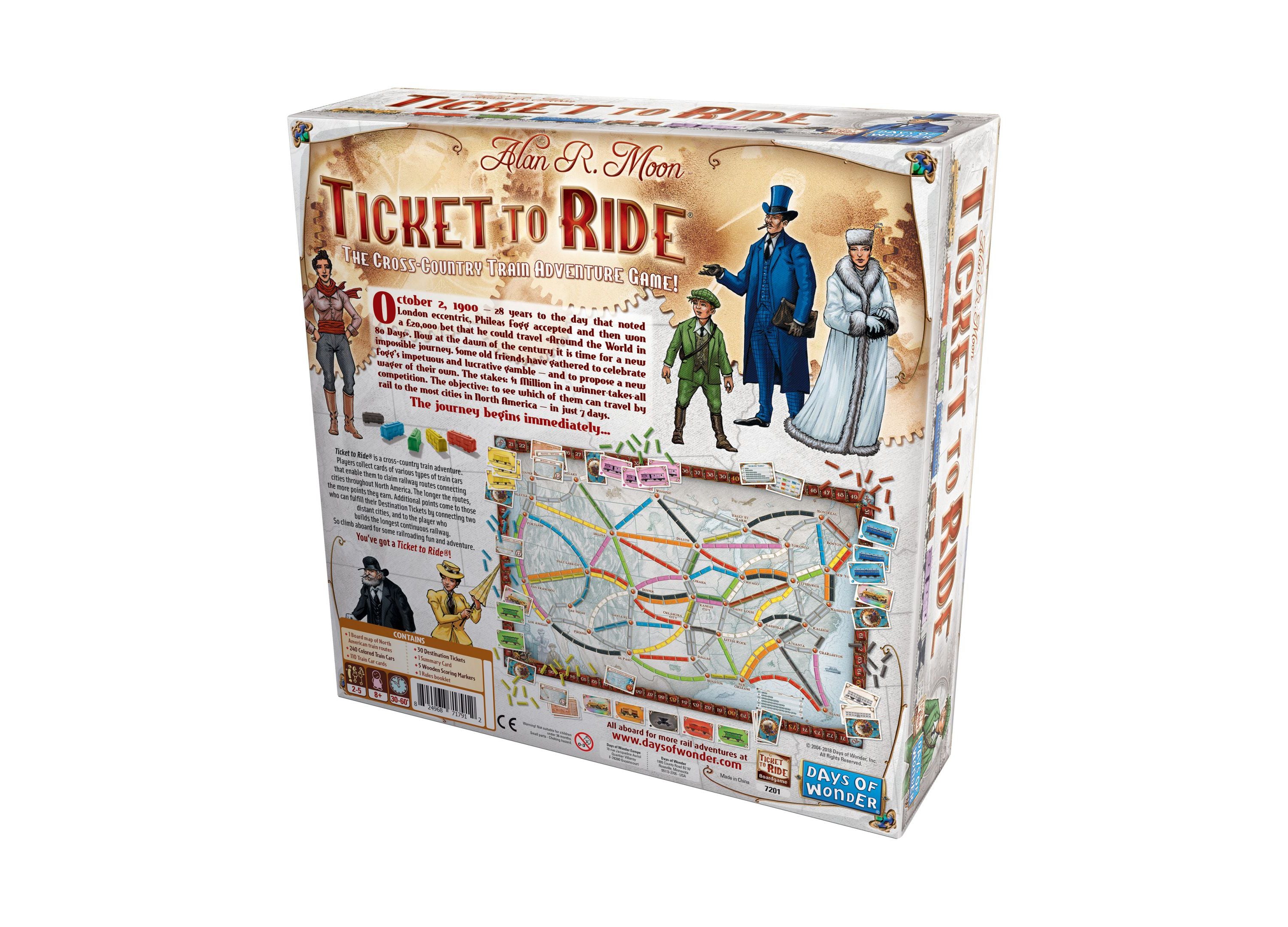 Ticket to Ride North American Adventure Board Game - Image 8